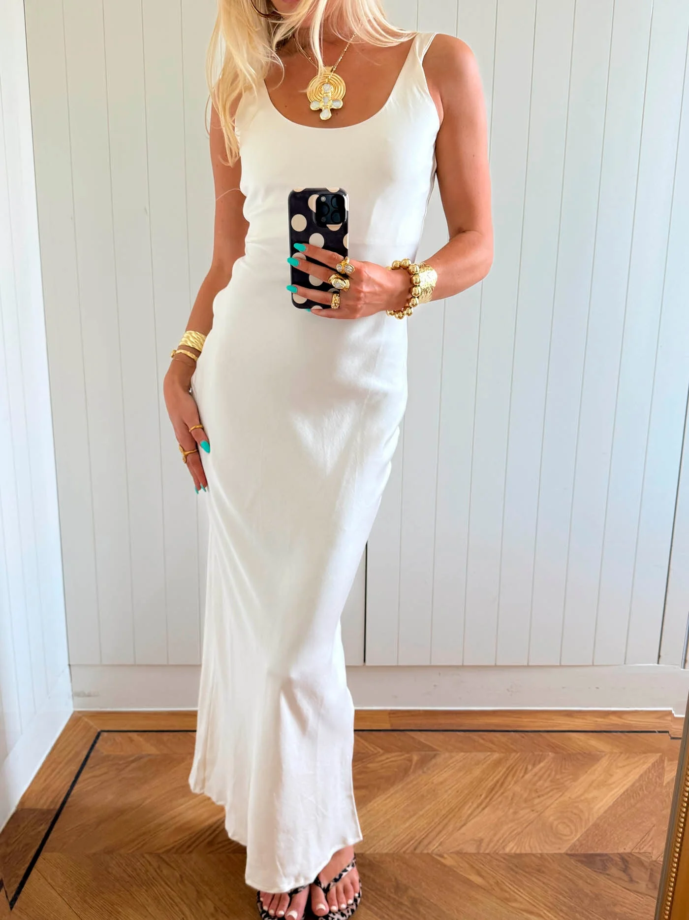 Scandivv maxi dress - White