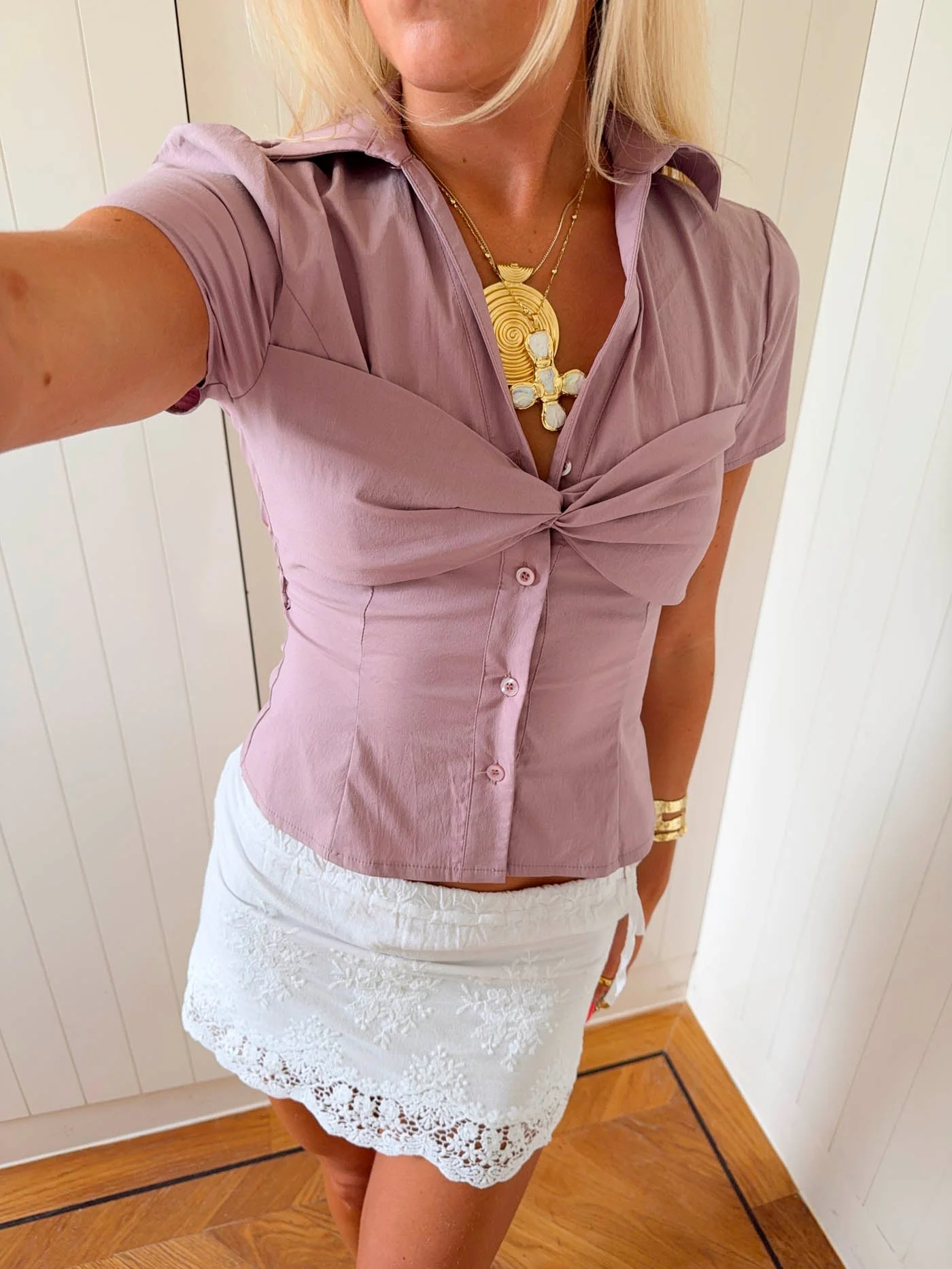 Scandivv shirt with details - Purple 18 Scandivv shirt with details - Purple