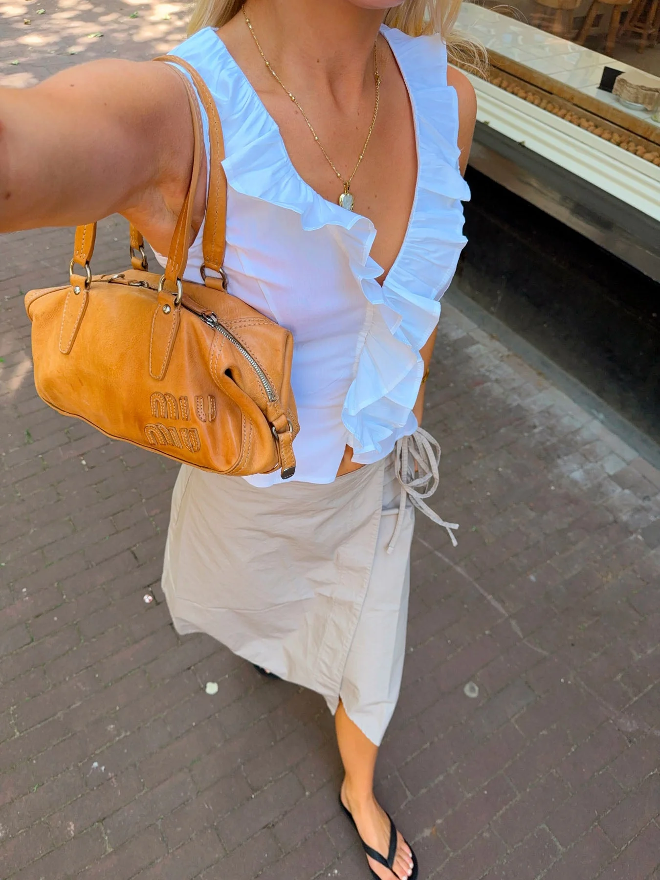 Scandivv top with big ruffles - White 5 Scandivv top with big ruffles - White