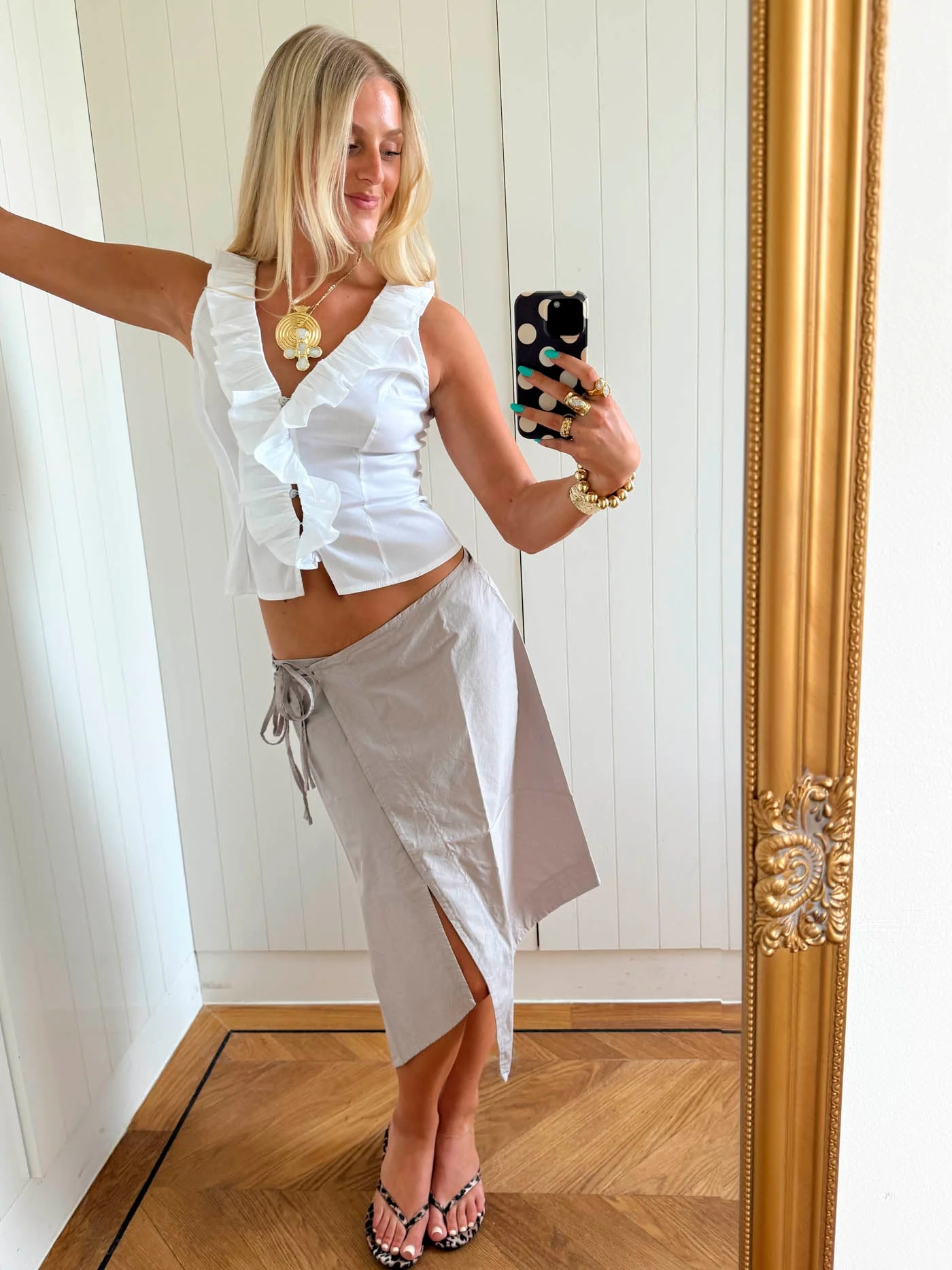Scandivv top with big ruffles - White 7 Scandivv top with big ruffles - White