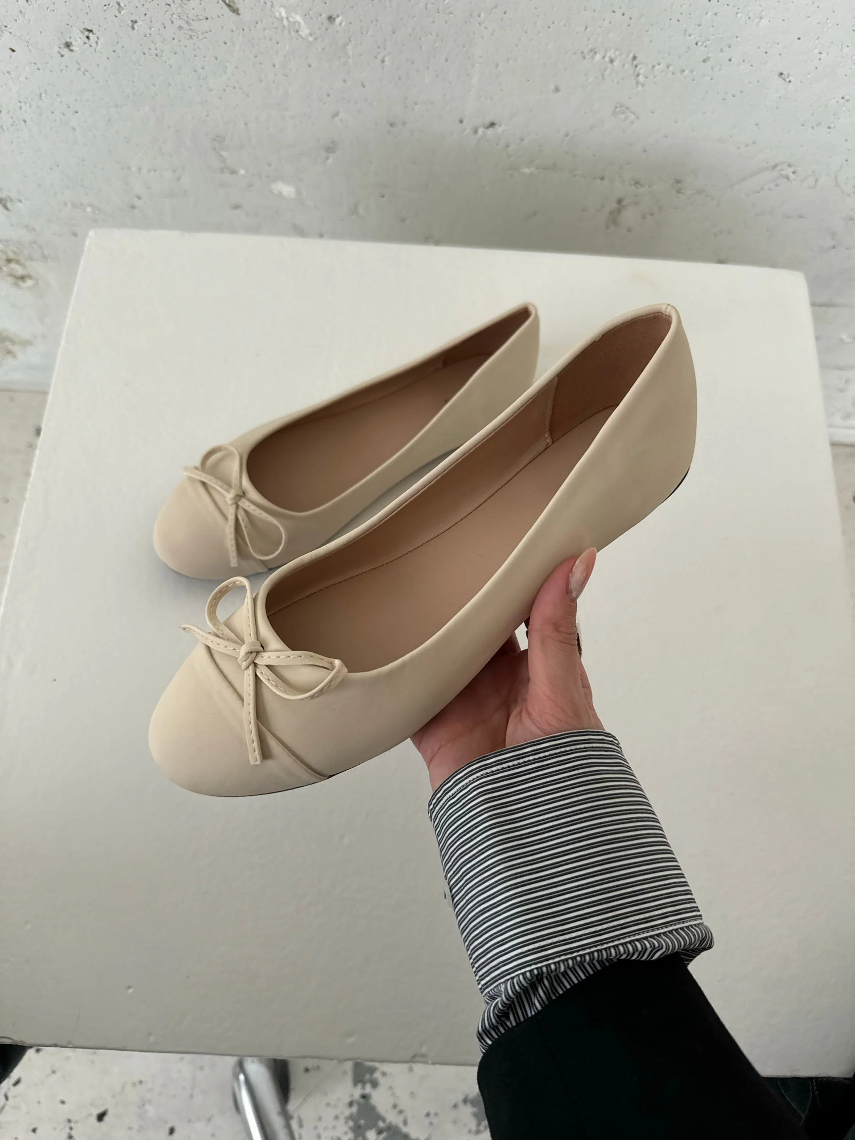 Segovia ballet flats with a bow - Off-white 9 Segovia ballet flats with a bow - Off-white
