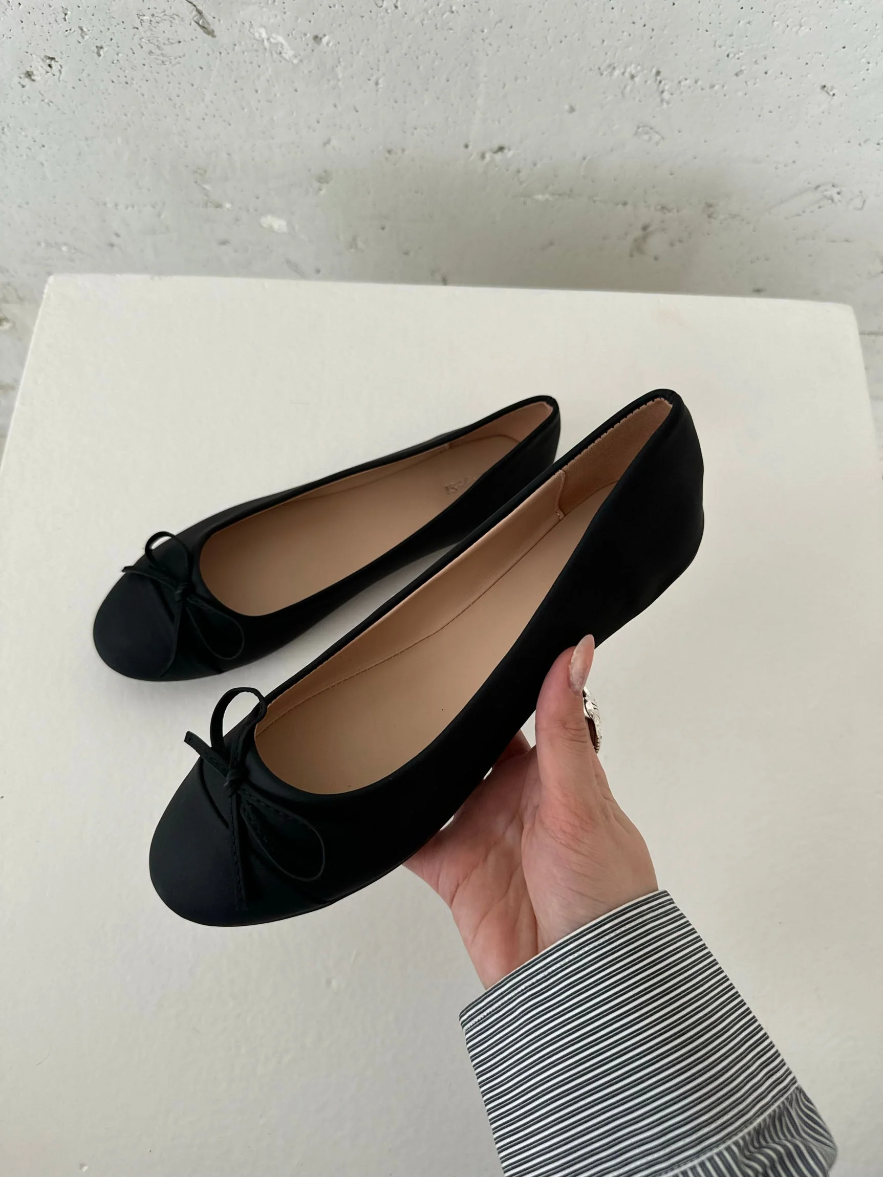 Segovia ballet flats with bow - Black 3 Segovia ballet flats with bow - Black