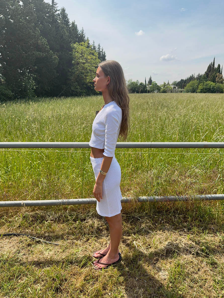 Shay pointelle skirt - White 19 Shay pointelle skirt - White