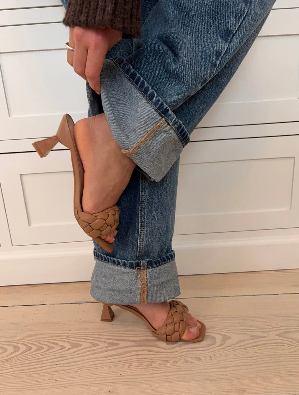Yasmin woven mules – Beige 1 Yasmin woven mules – Beige