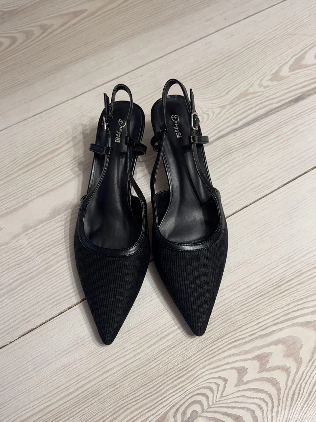 Suzanne slingback heels with details - Black 8 Suzanne slingback heels with details - Black