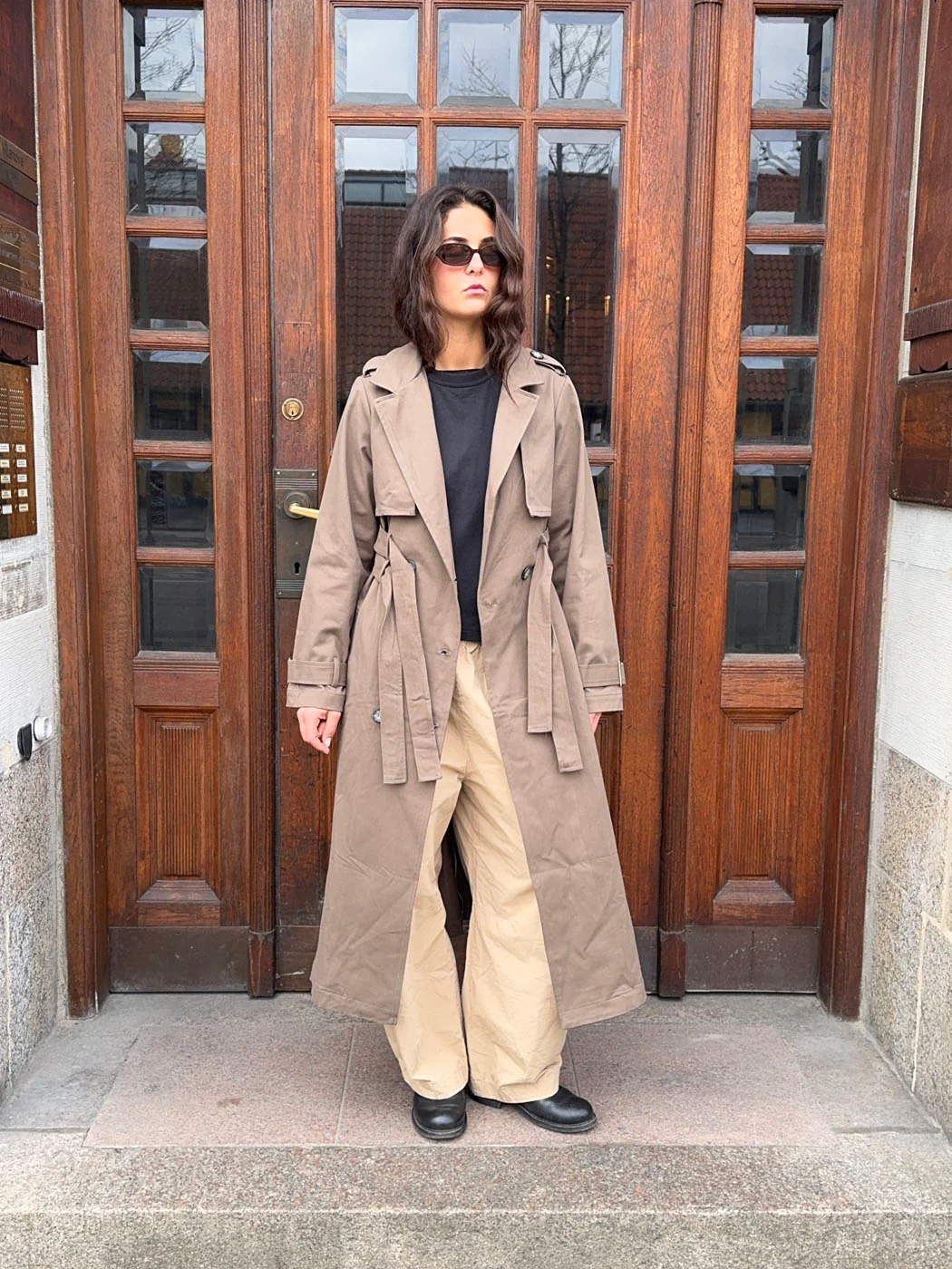 Bitta trench coat - Brown 2 Bitta trench coat - Brown