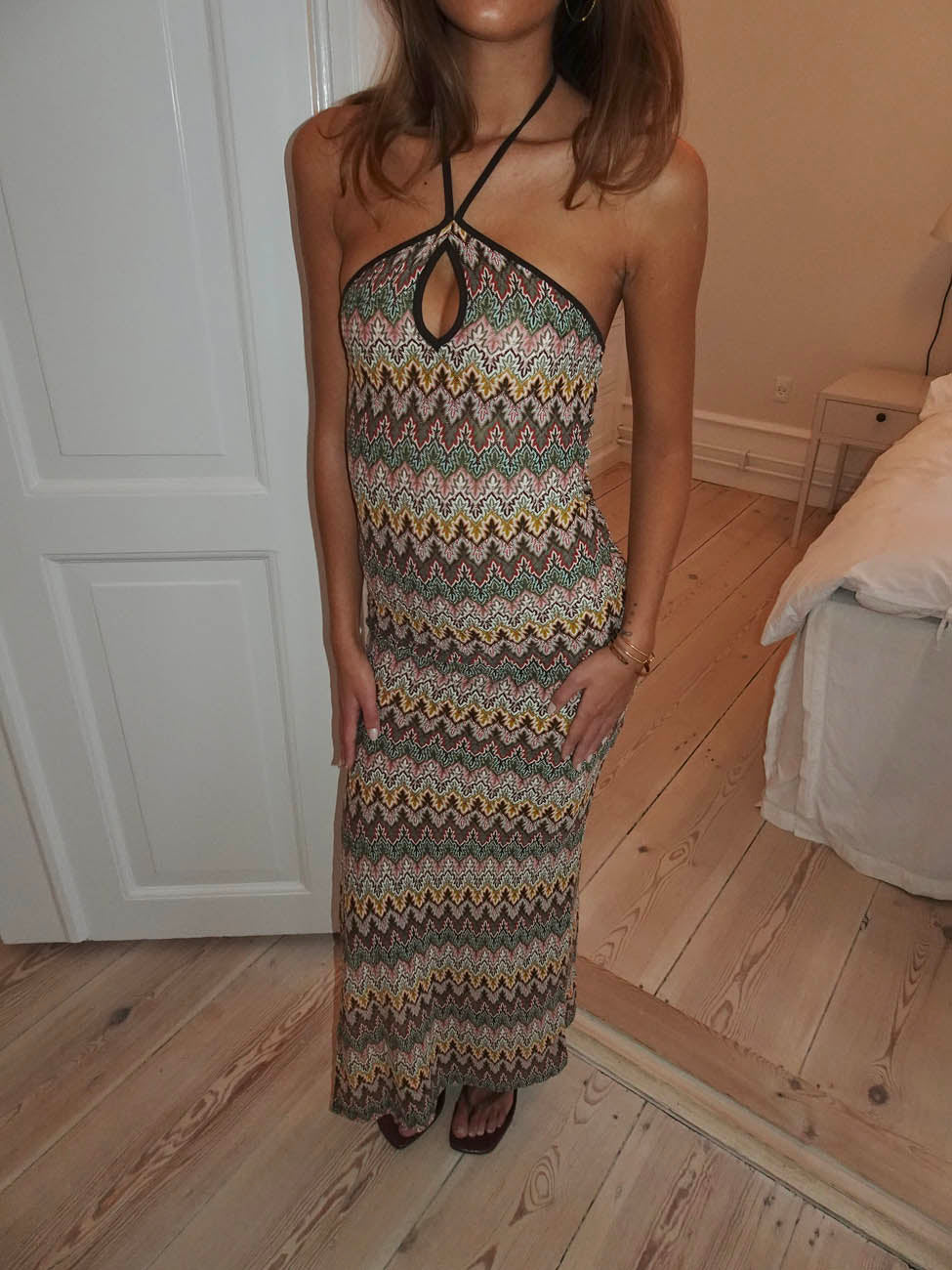 Thea dress with pattern - Multicolored 1 Thea dress with pattern - Multicolored