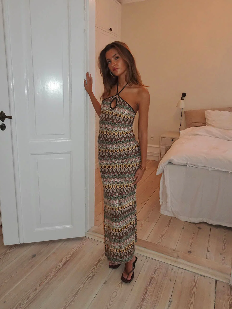 Thea dress with pattern - Multicolored 2 Thea dress with pattern - Multicolored