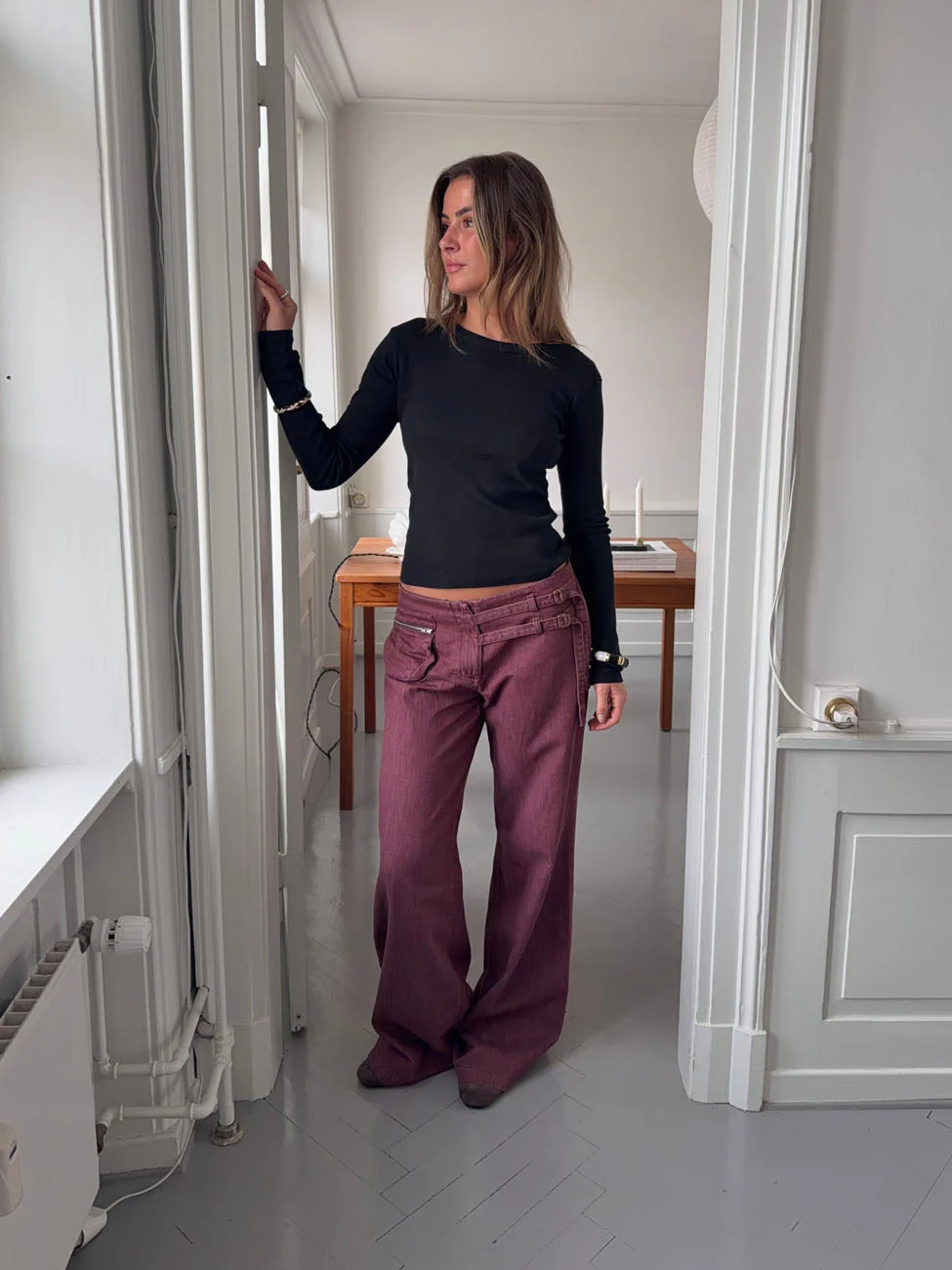 Sussa pants with details - Burgundy 10 Sussa pants with details - Burgundy