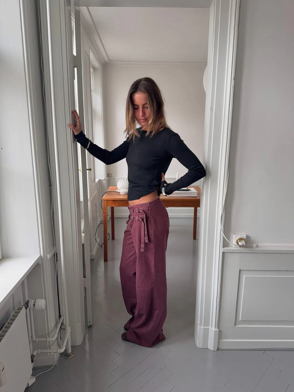 Sussa pants with details - Burgundy 11 Sussa pants with details - Burgundy