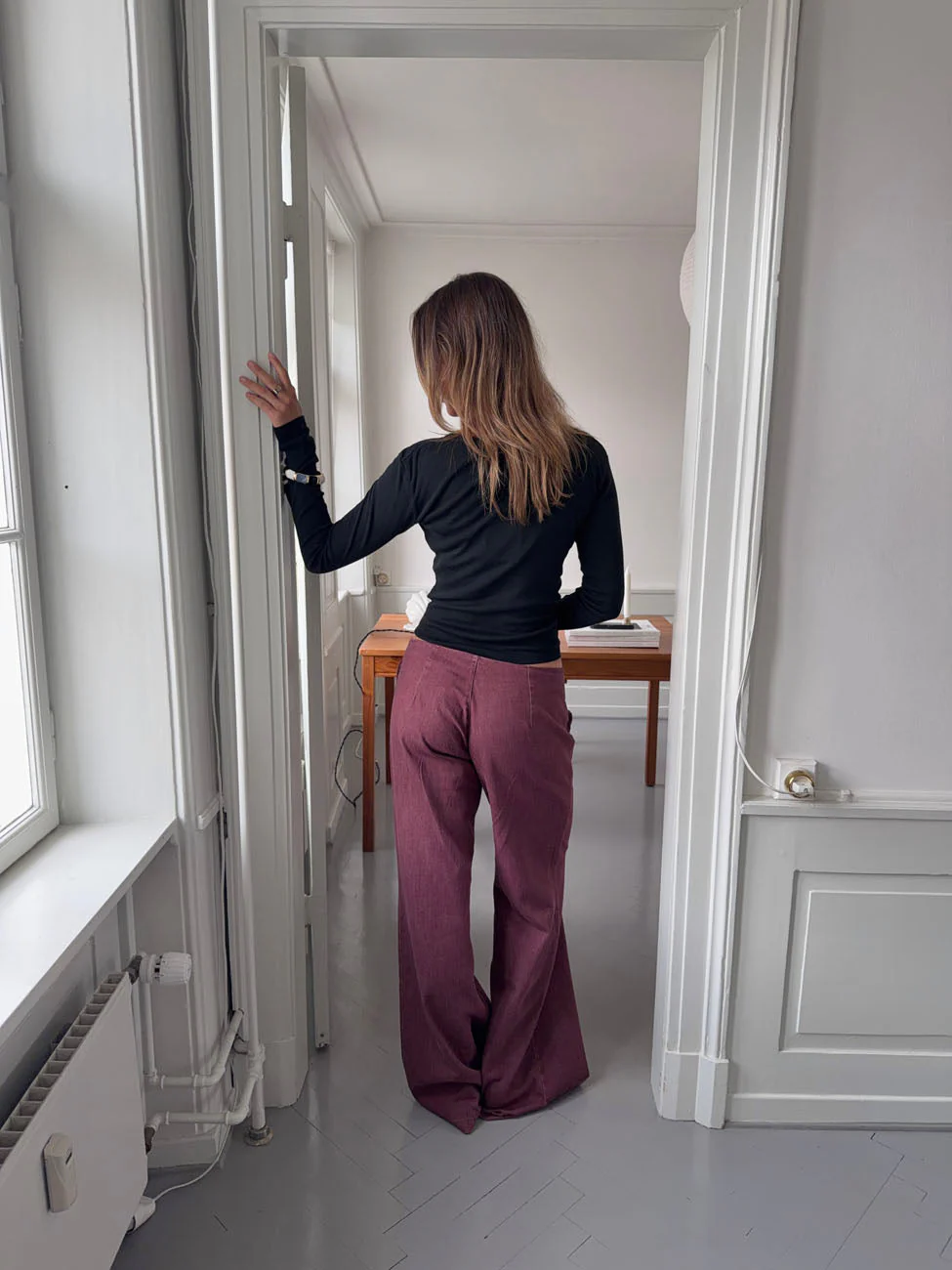 Sussa pants with details - Burgundy 3 Sussa pants with details - Burgundy