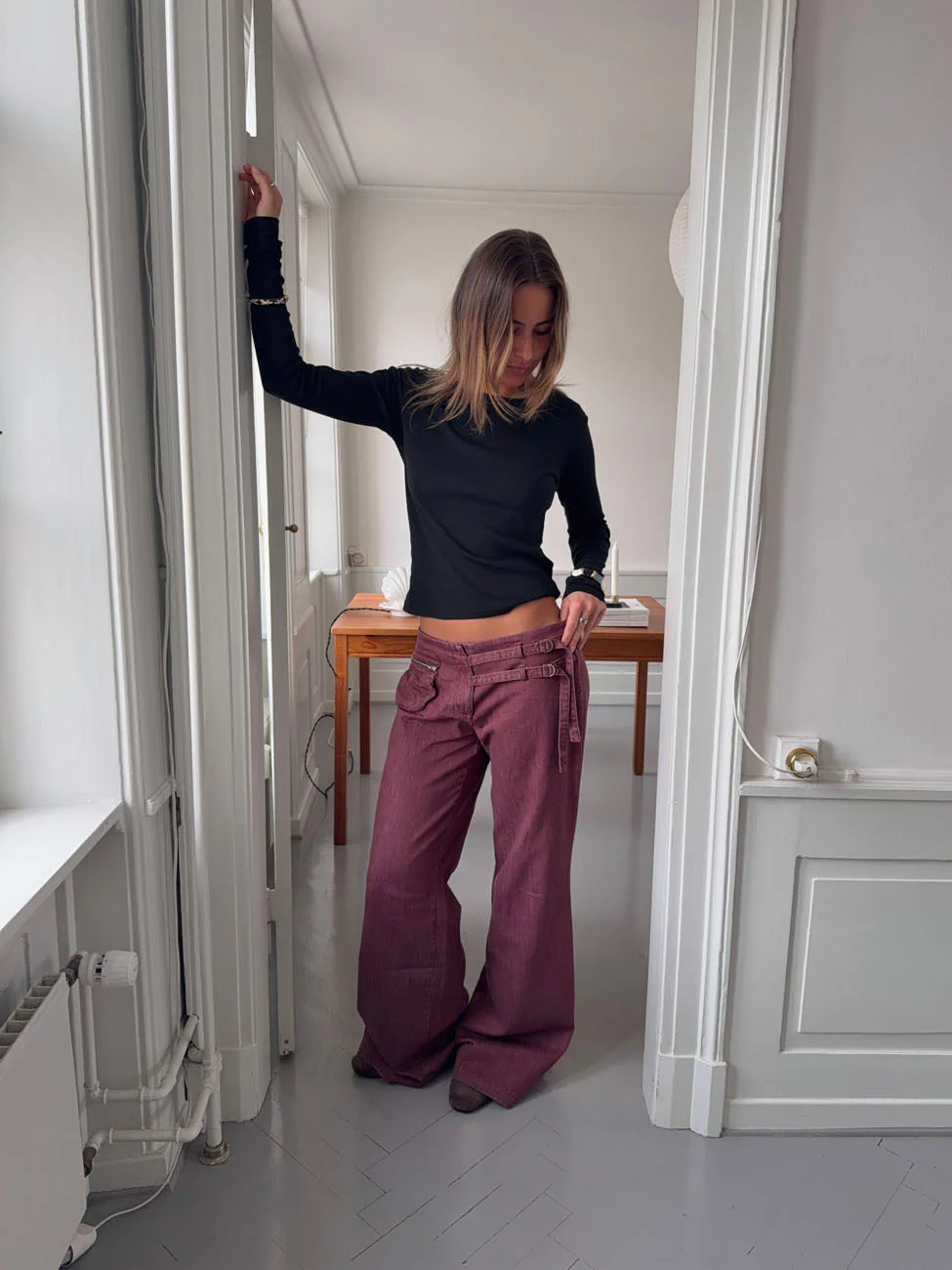 Sussa pants with details - Burgundy 5 Sussa pants with details - Burgundy
