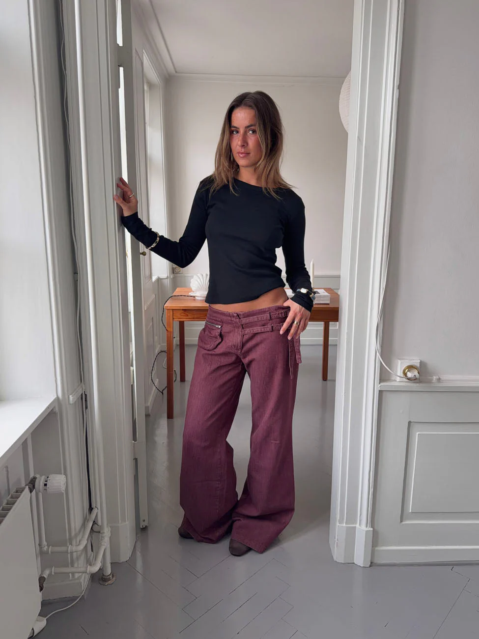 Sussa pants with details - Burgundy 7 Sussa pants with details - Burgundy