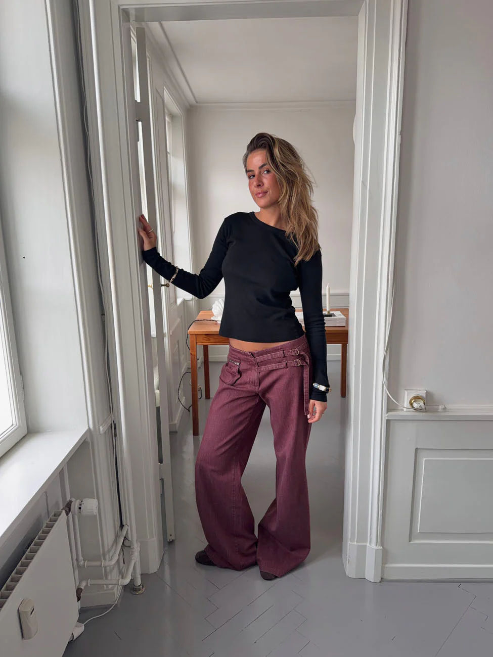 Sussa pants with details - Burgundy 8 Sussa pants with details - Burgundy