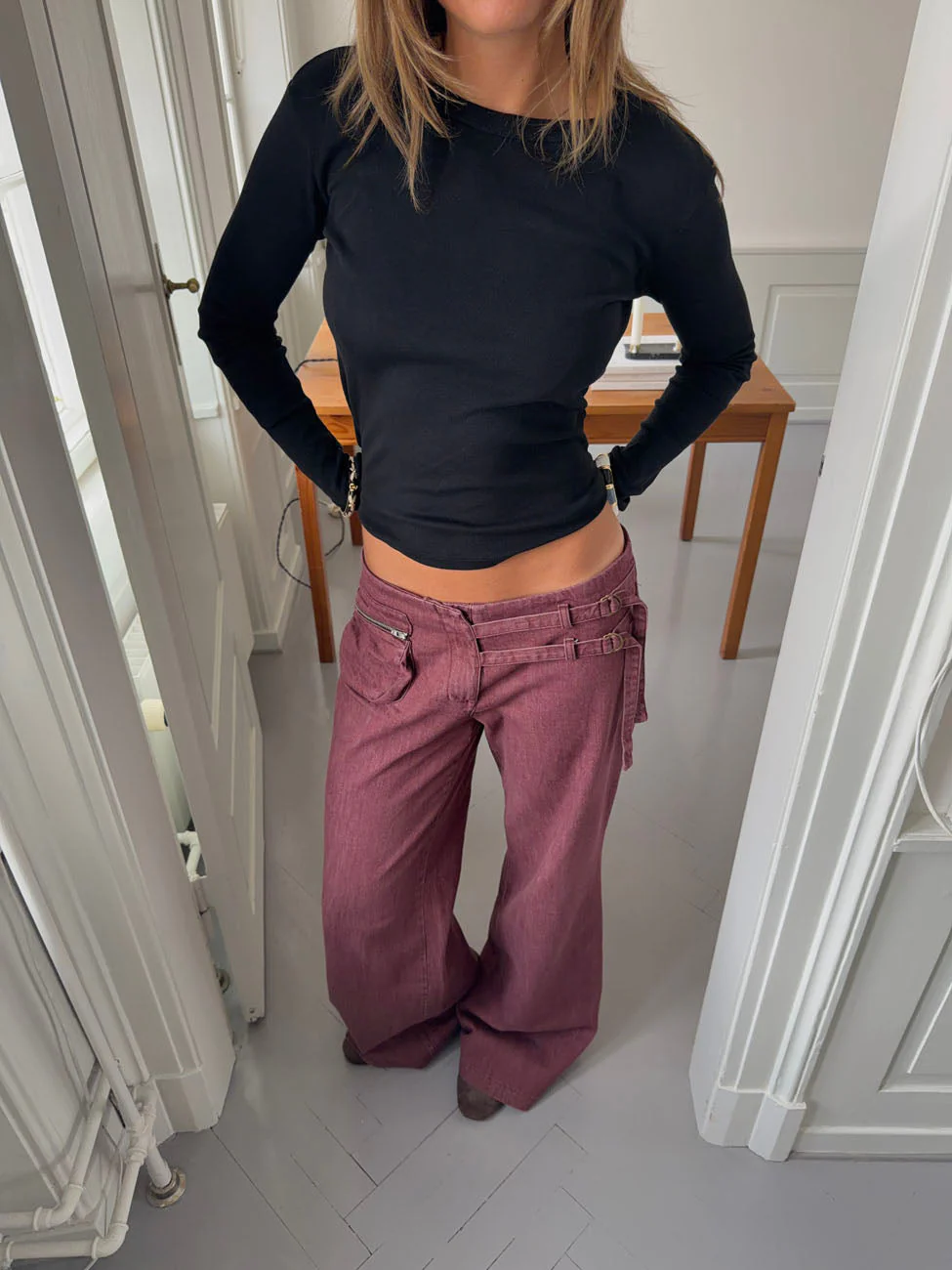 Sussa pants with details - Burgundy 9 Sussa pants with details - Burgundy