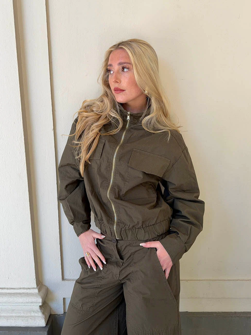 Takinnia cargo jacket - Khaki 1 Takinnia cargo jacket - Khaki