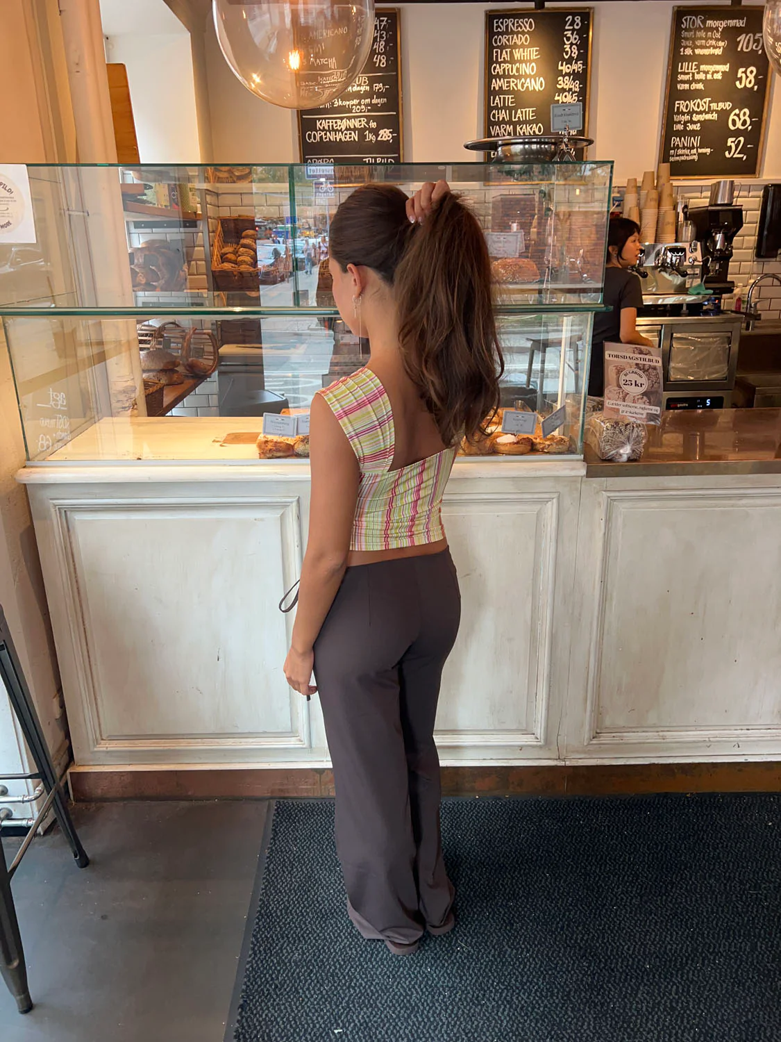 Vinna suit pants with metal ring - Brown 8 Vinna suit pants with metal ring - Brown