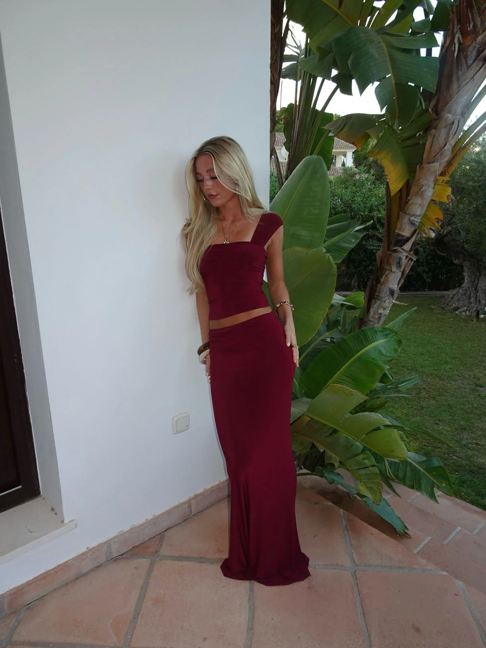 Yasmina maxi skirt – Burgundy 8 Yasmina maxi skirt – Burgundy