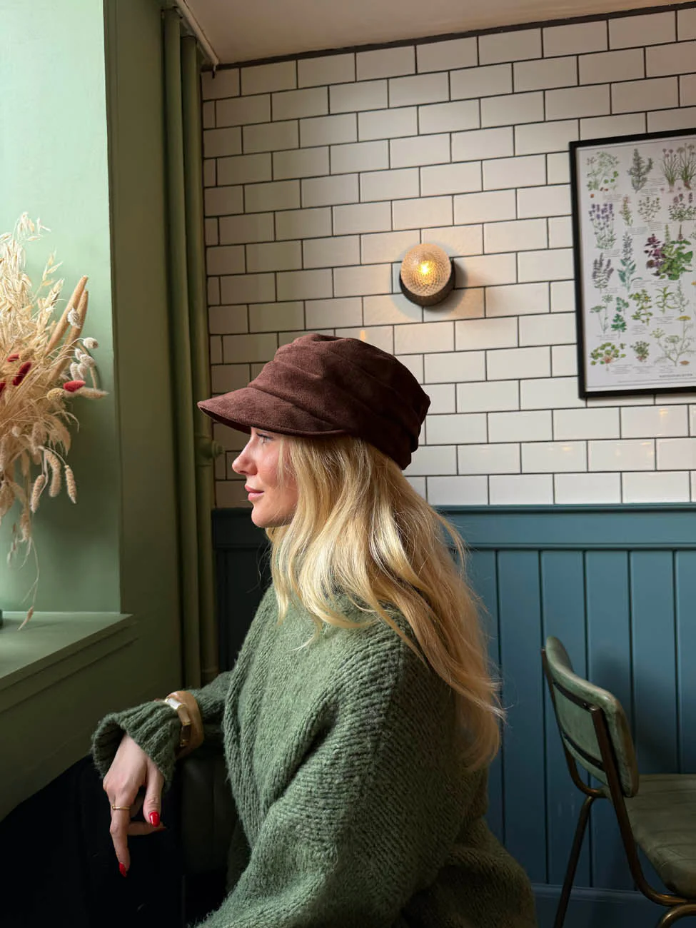 Gudrun cap - Brown 2 Gudrun cap - Brown