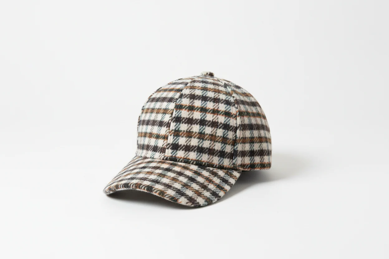 Madeline cap with med checkers - Multi colored 2 Madeline cap with med checkers - Multi colored