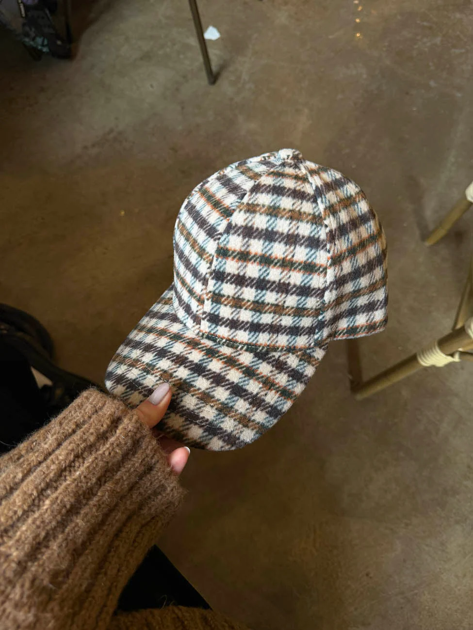 Madeline cap with med checkers - Multi colored 8 Madeline cap with med checkers - Multi colored