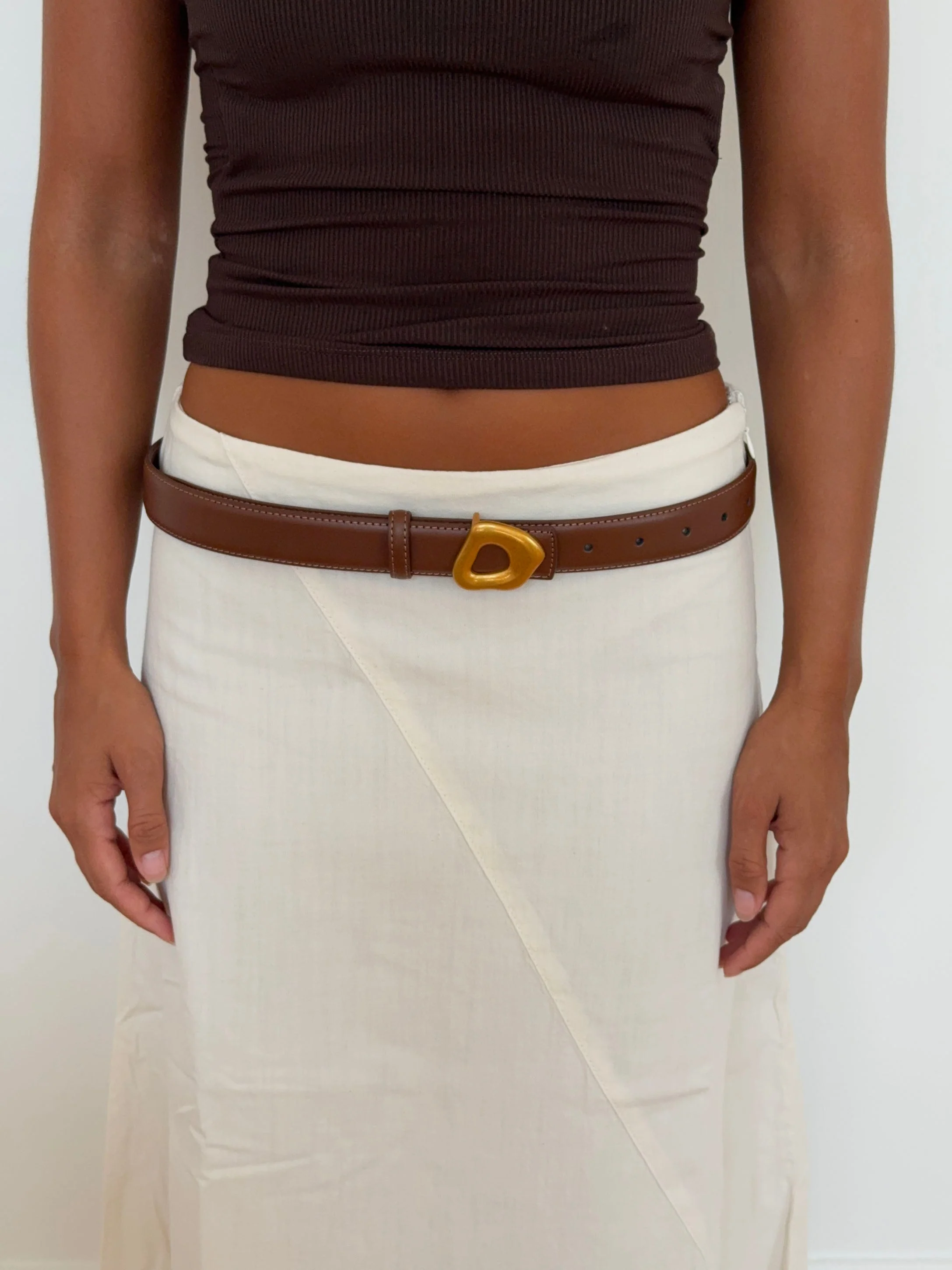 Forma belt - Brown/gold 6 Forma belt - Brown/gold