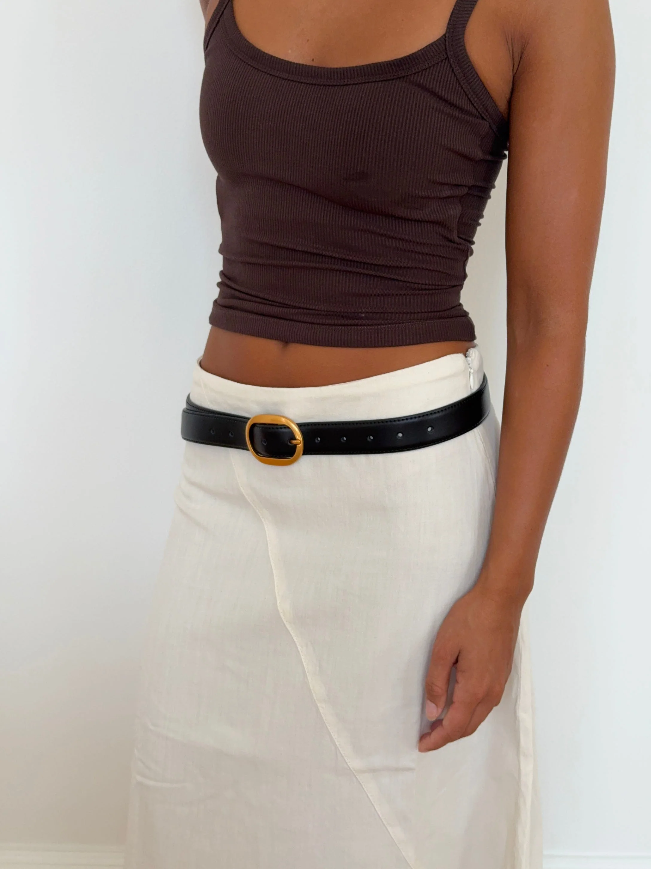 Classic belt - Black/gold