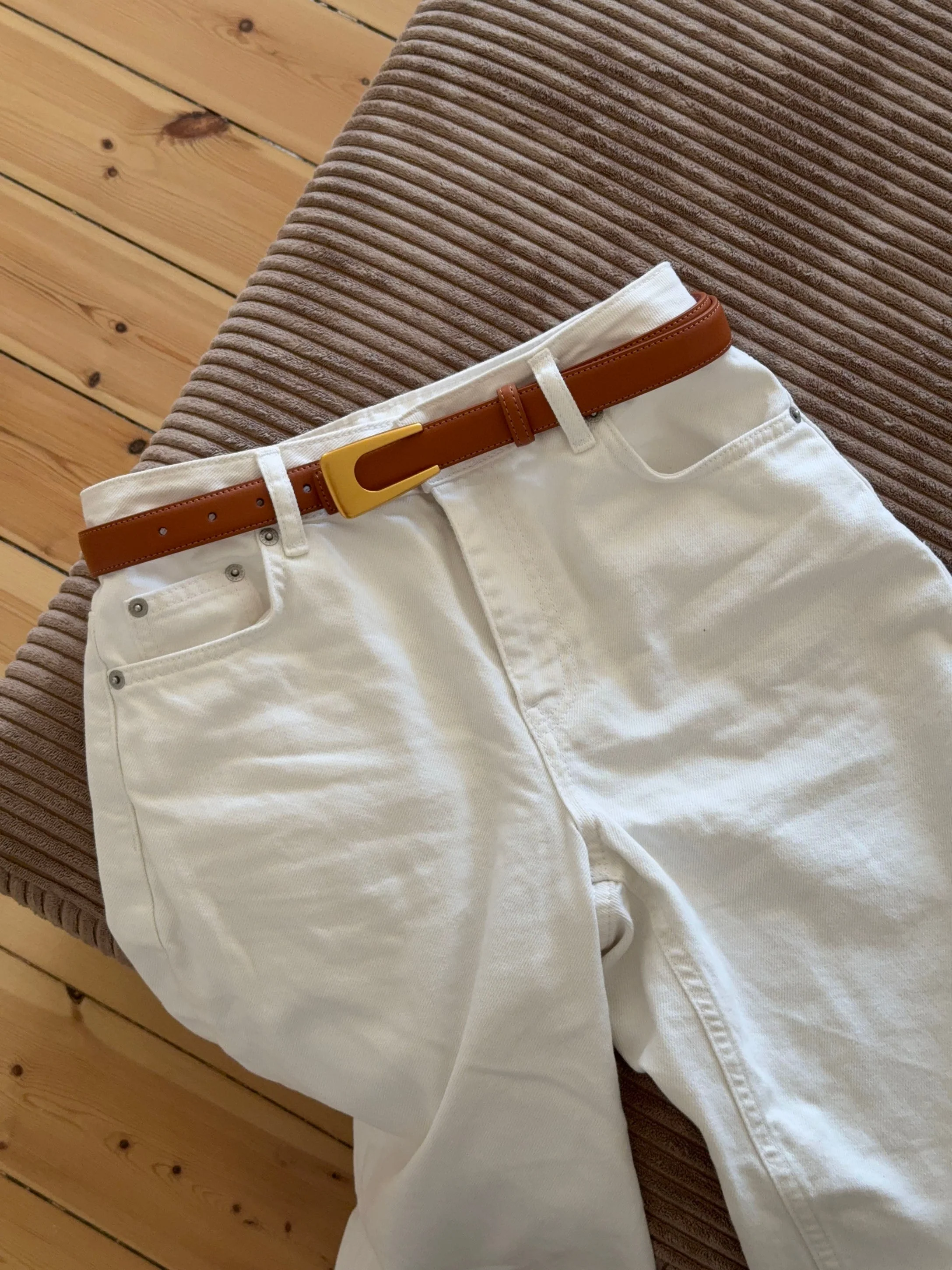 Edge belt - Brun/gold 6 Edge belt - Brun/gold