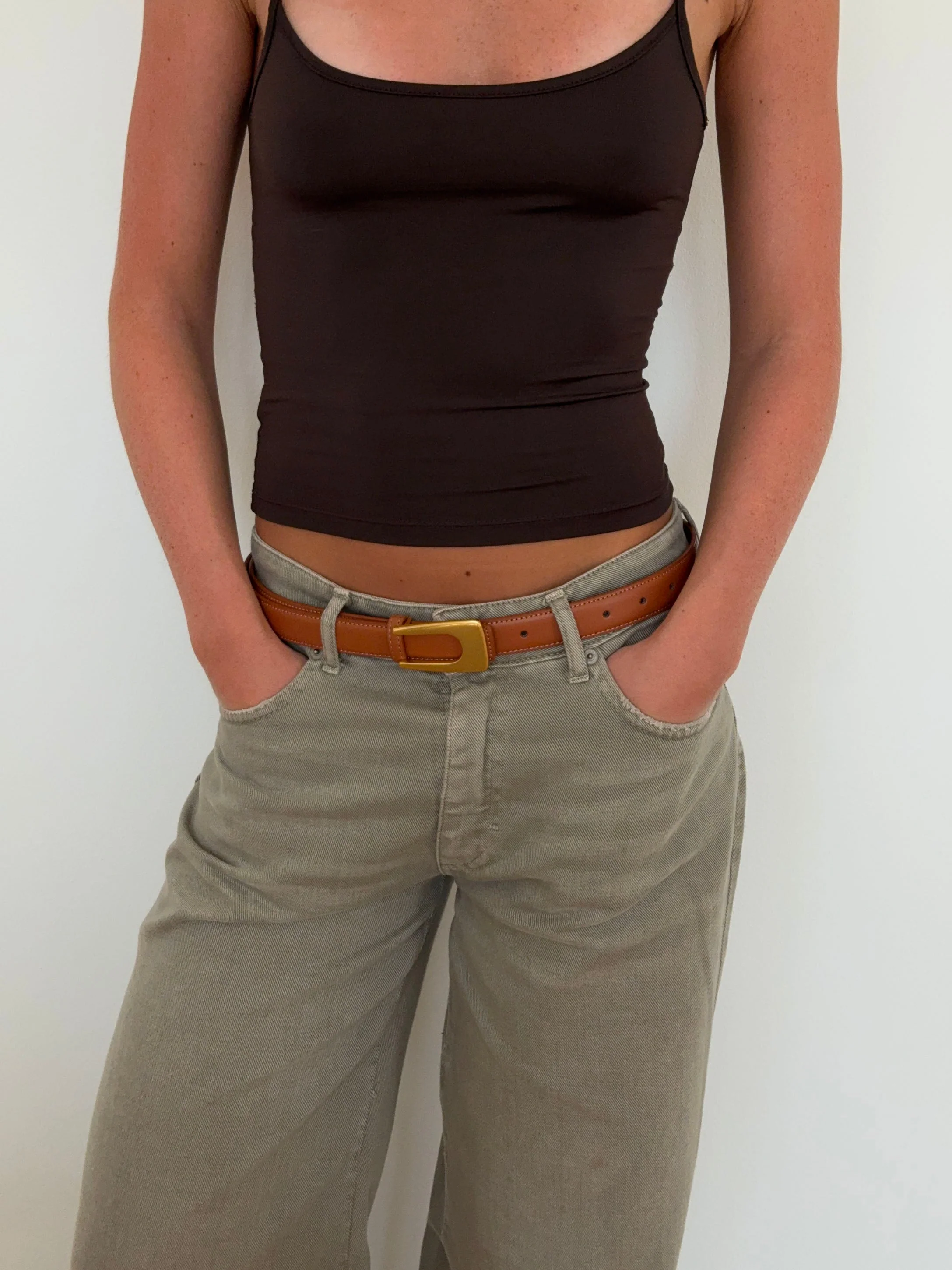 Edge belt - Brun/gold 7 Edge belt - Brun/gold