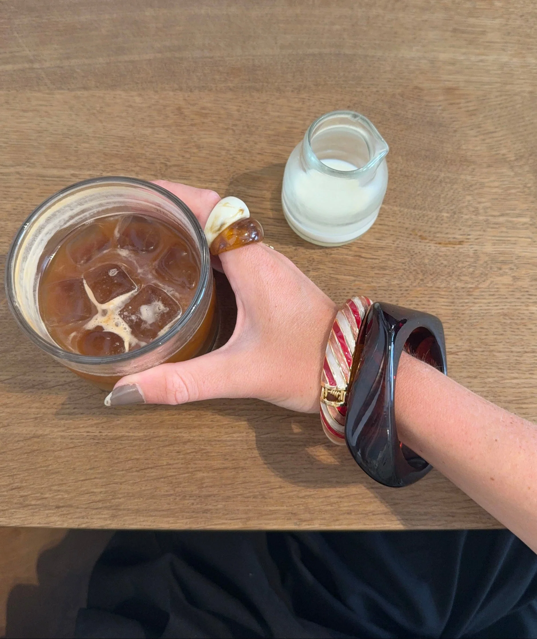 Lykke chunky bracelet – Brown