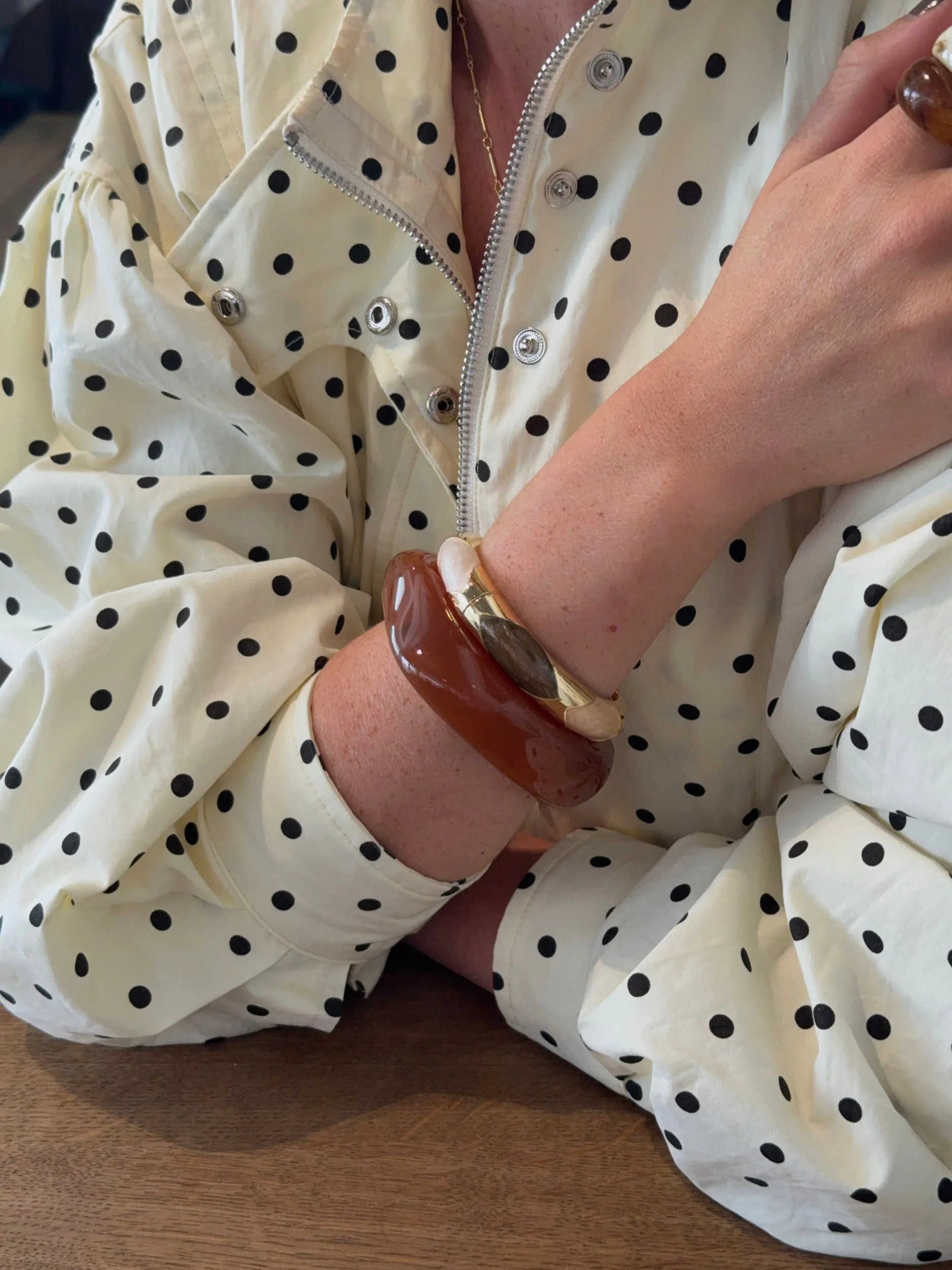 Lykke chunky bracelet – Dark caramel 3 Lykke chunky bracelet – Dark caramel