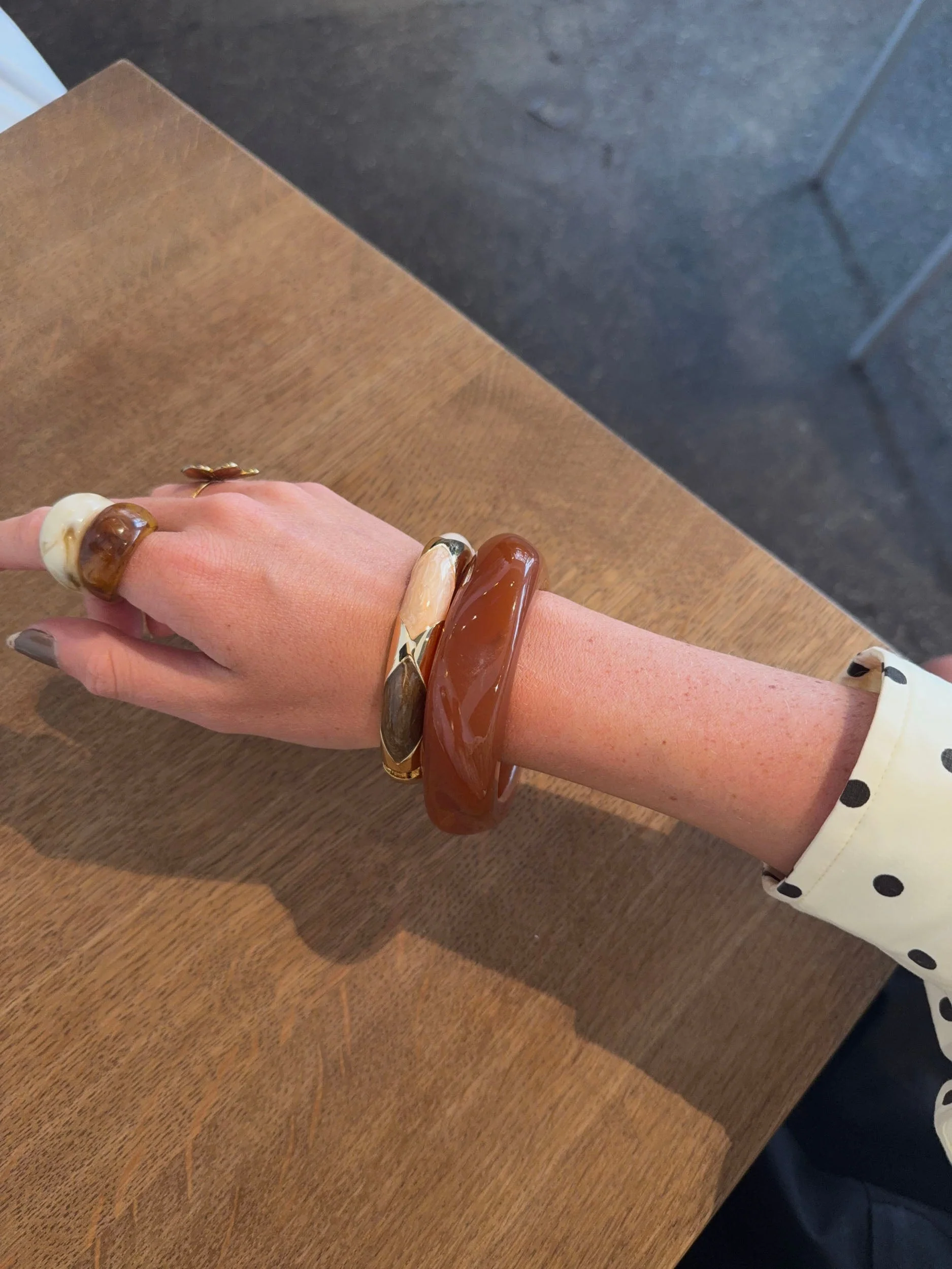 Lykke chunky bracelet – Dark caramel 5 Lykke chunky bracelet – Dark caramel
