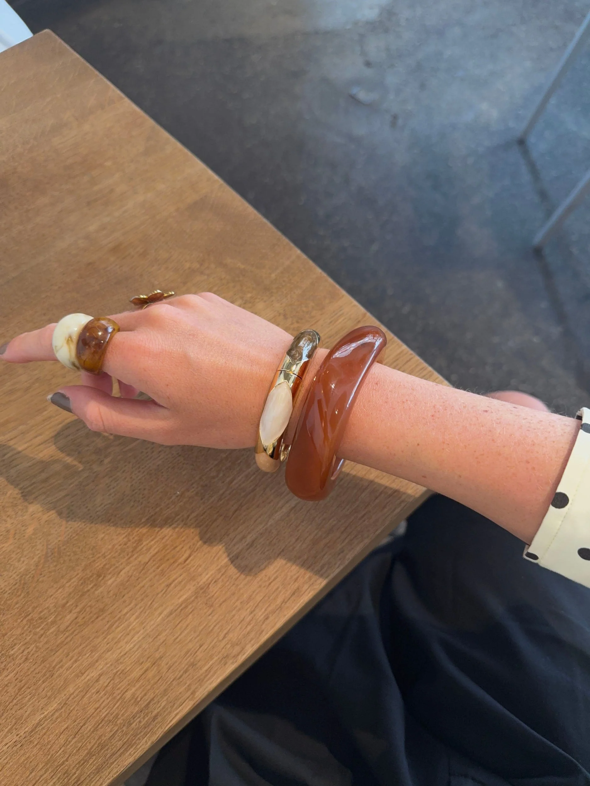 Lykke chunky bracelet – Dark caramel 7 Lykke chunky bracelet – Dark caramel