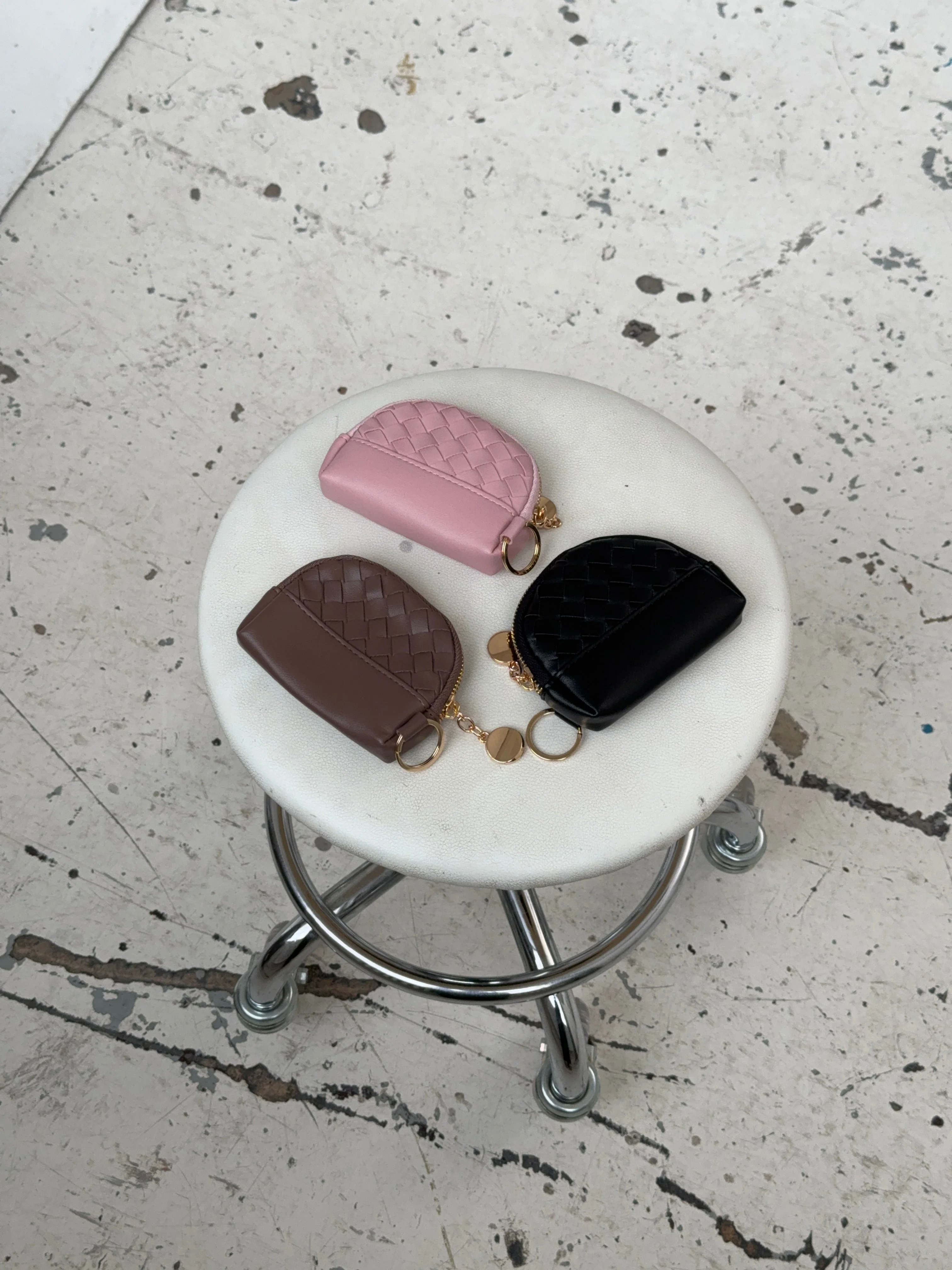 Chicago woven wallet - Pink