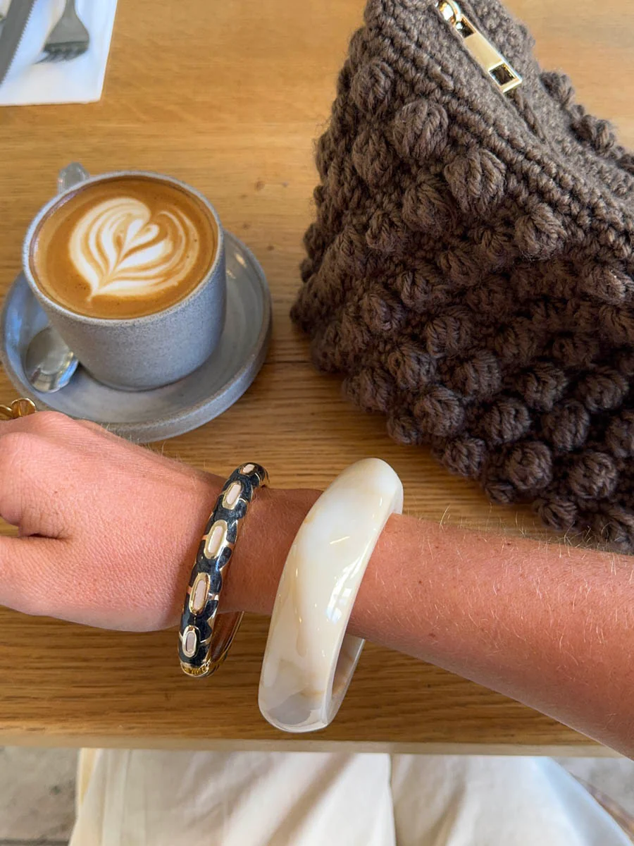 Arna bracelet with pattern – Black/gold 7 Arna bracelet with pattern – Black/gold