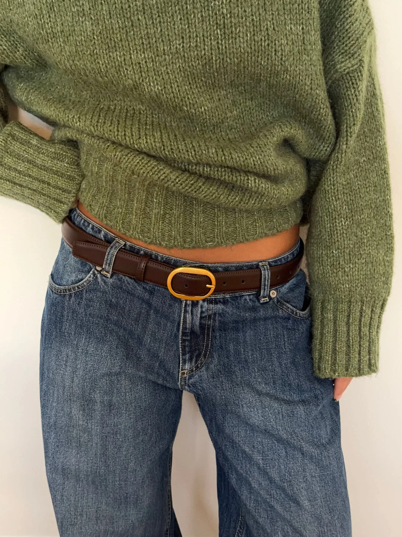 Pure belt – Brown/gold 5 Pure belt – Brown/gold
