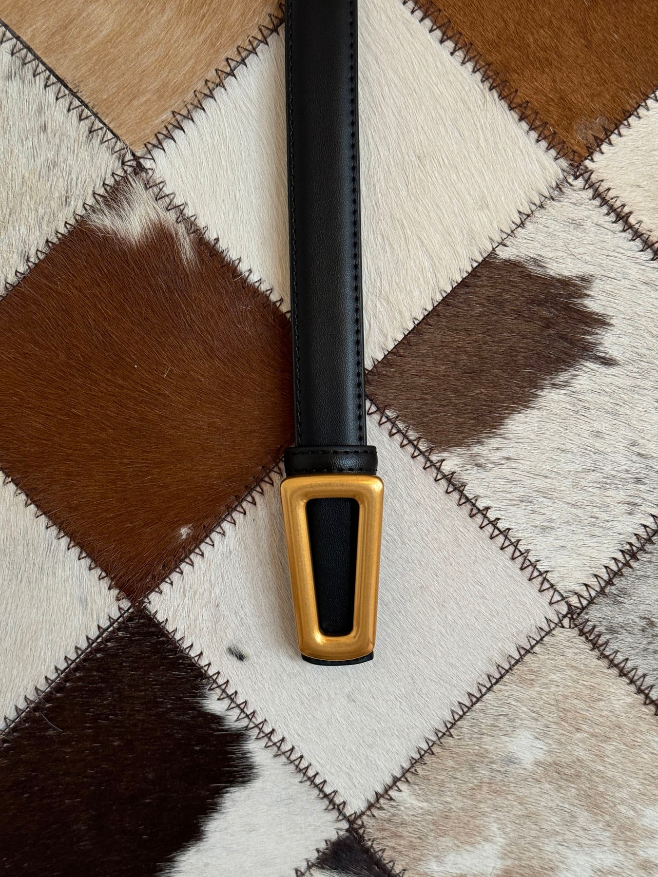 Luce belt - Black/gold 1 Luce belt - Black/gold