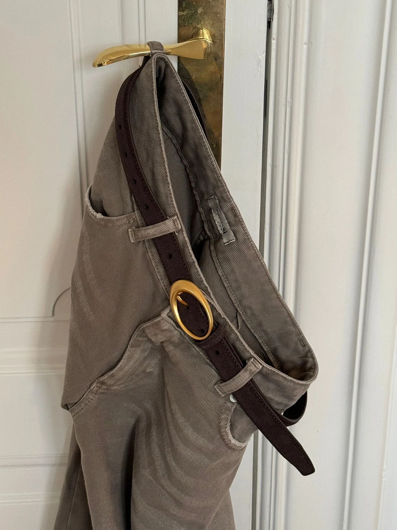Earth belt - Dark brown/gold