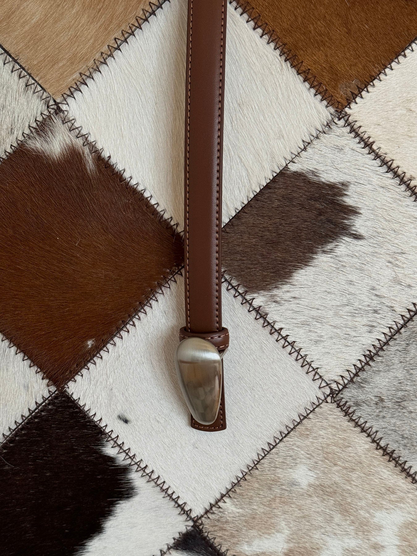 Core belt - Brown/silver 1 Core belt - Brown/silver