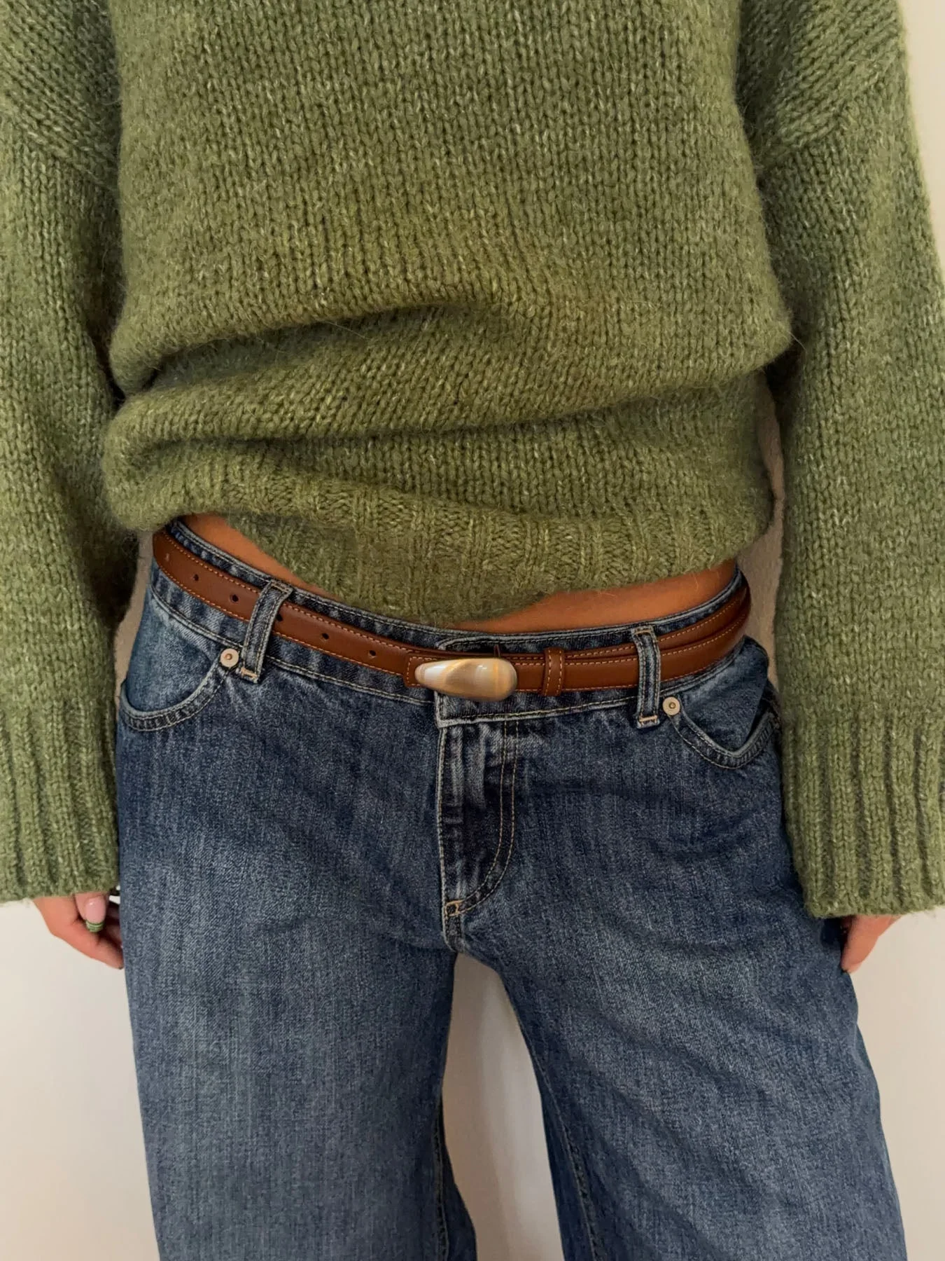Core belt - Brown/silver 4 Core belt - Brown/silver