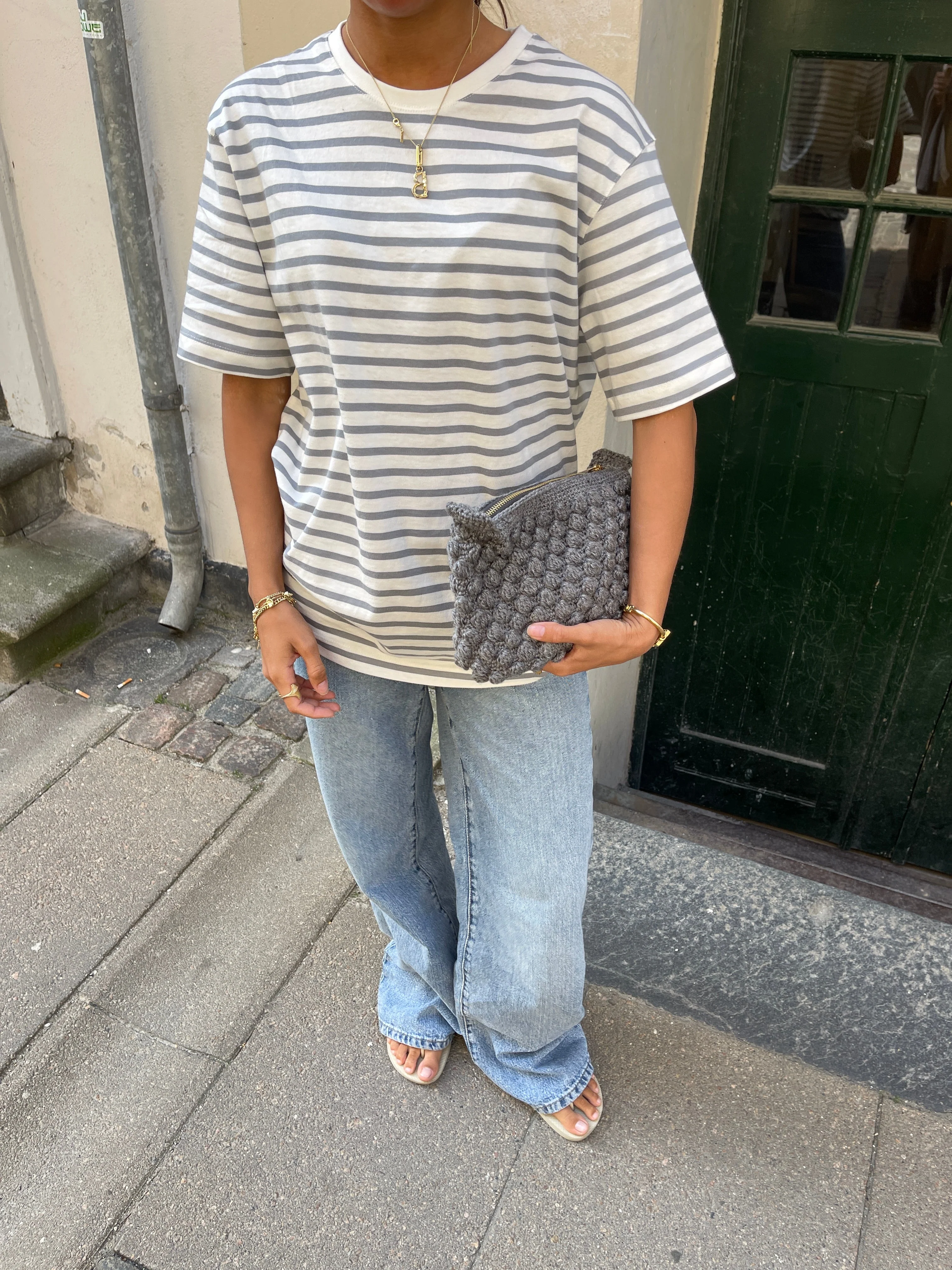 Crochet clutch - Dark grey 8 Crochet clutch - Dark grey