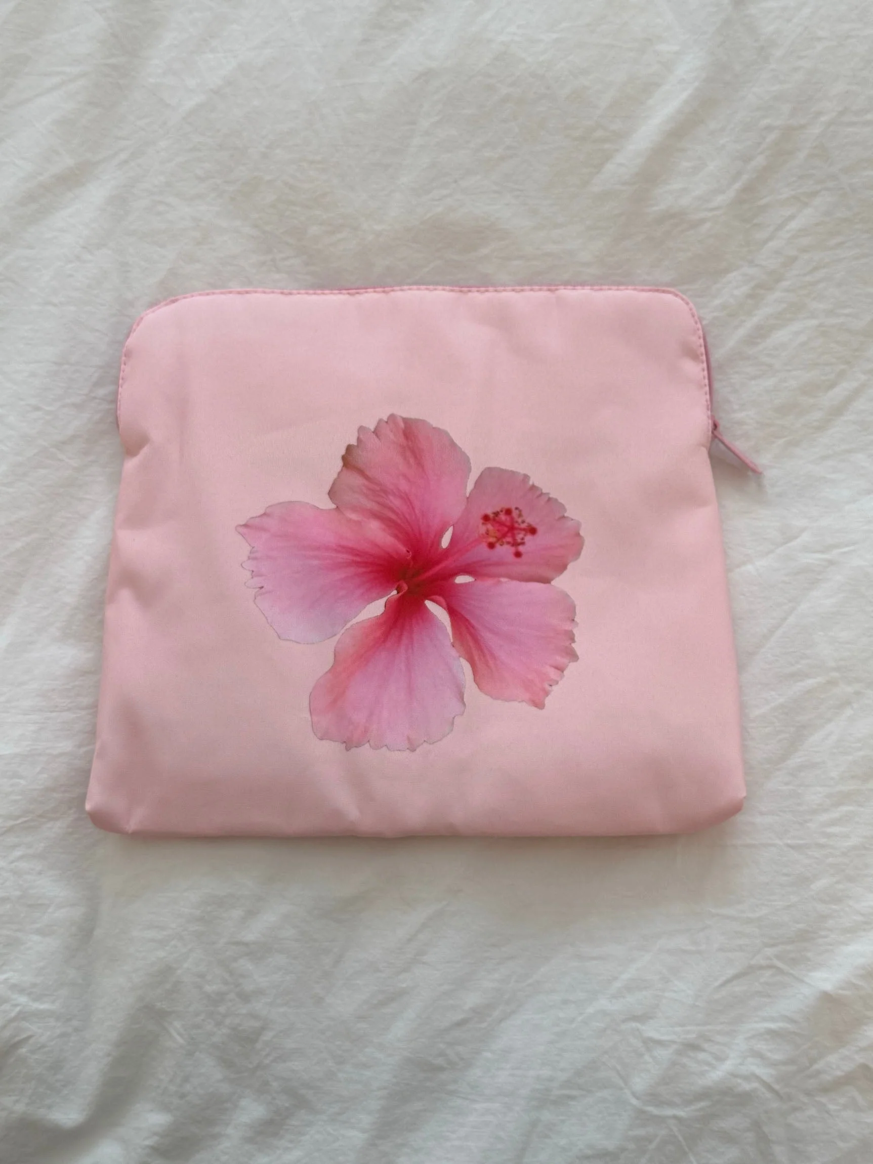 Honey computer sleeve – Light pink with pink flower 4 Honey computer sleeve – Light pink with pink flower