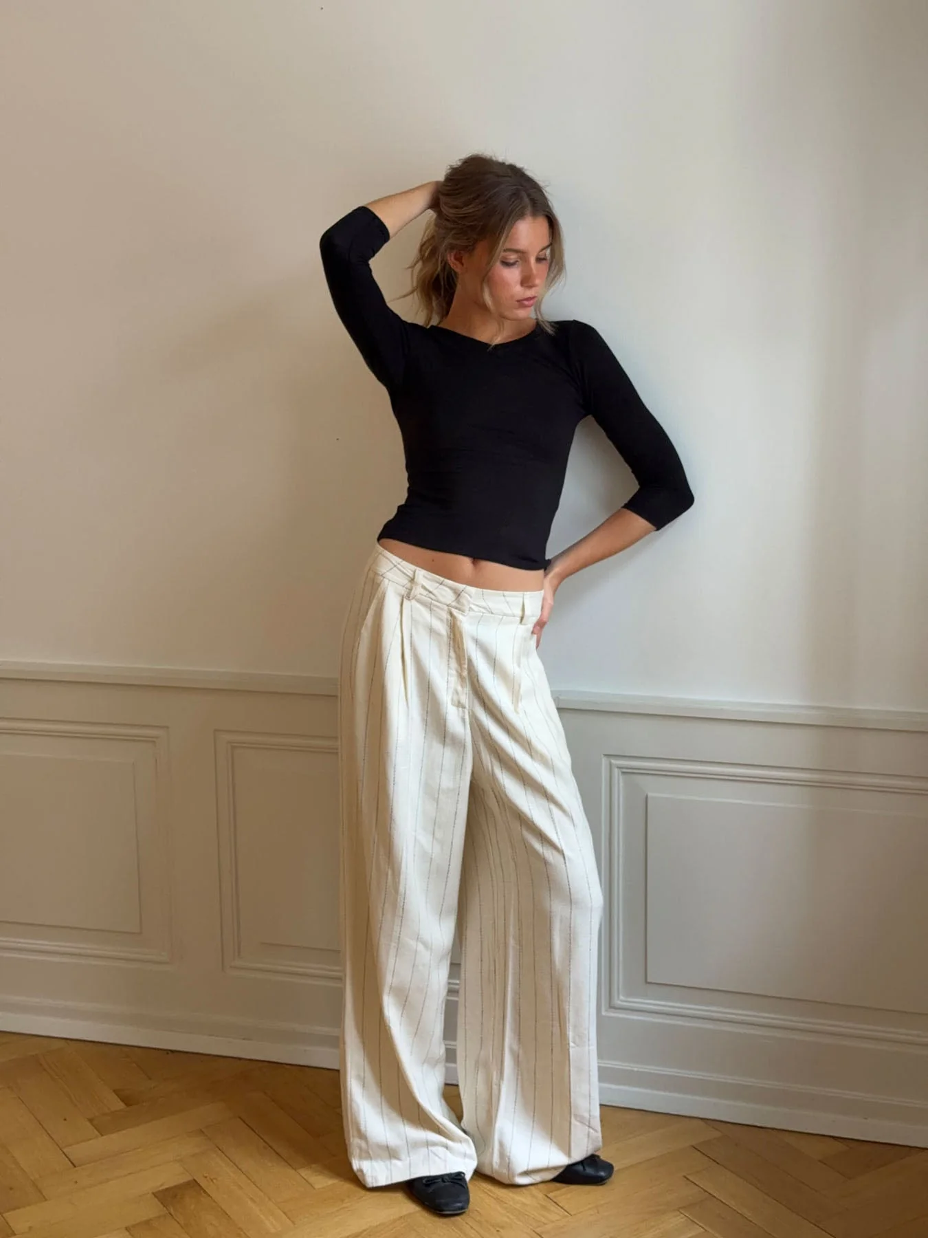 Birna trousers in linen blend - Cream 9 Birna trousers in linen blend - Cream