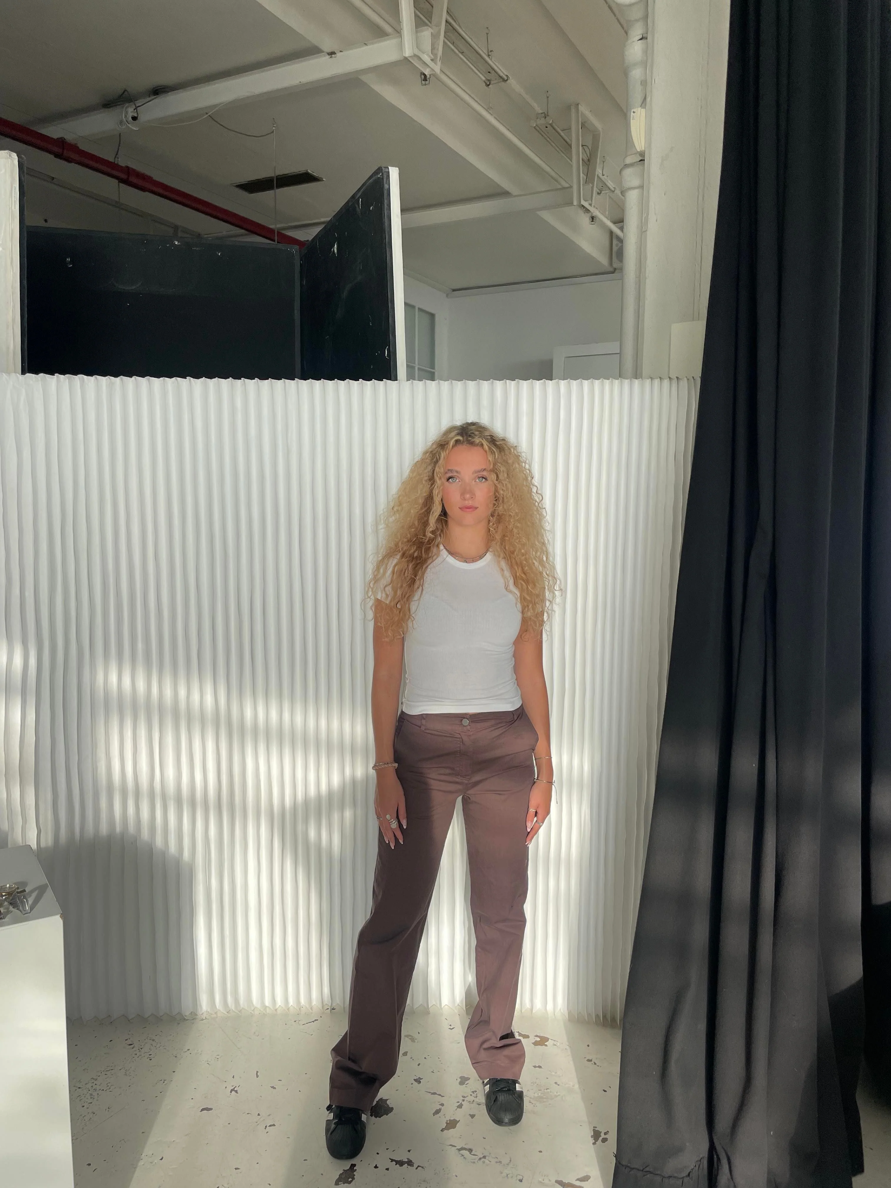Willa canvas pants - Brown