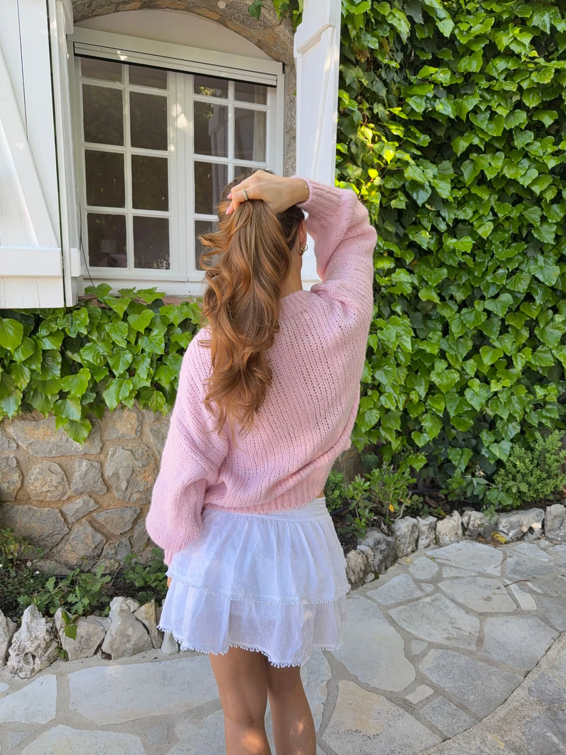 Raffaella cable knit – Pink 4 Raffaella cable knit – Pink