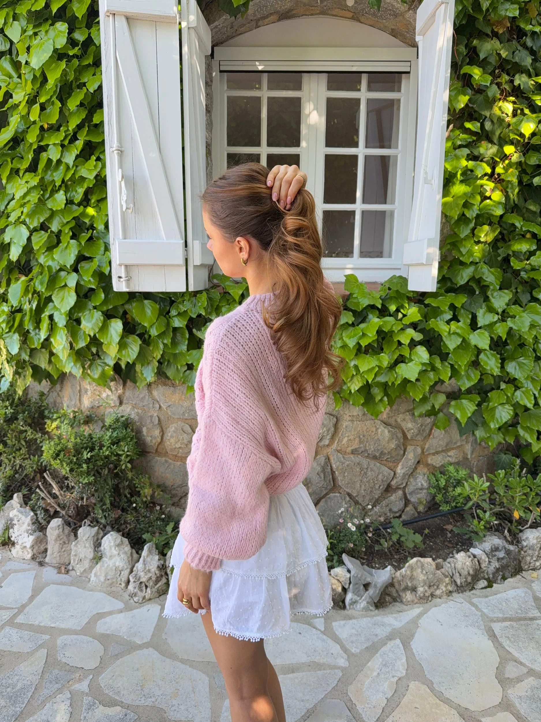 Raffaella cable knit – Pink 6 Raffaella cable knit – Pink