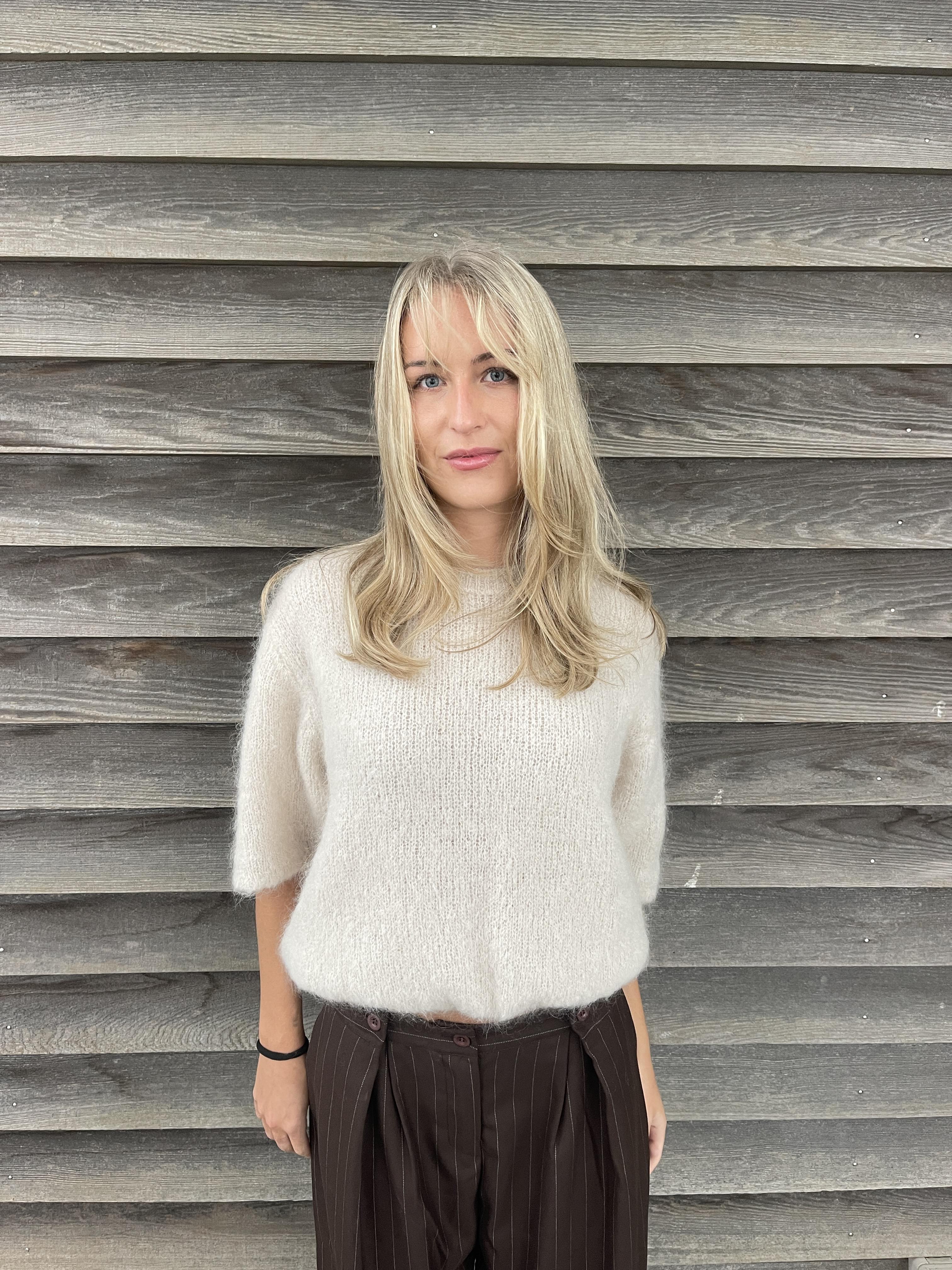 Elise t-shirt knit - Beige 4 Elise t-shirt knit - Beige