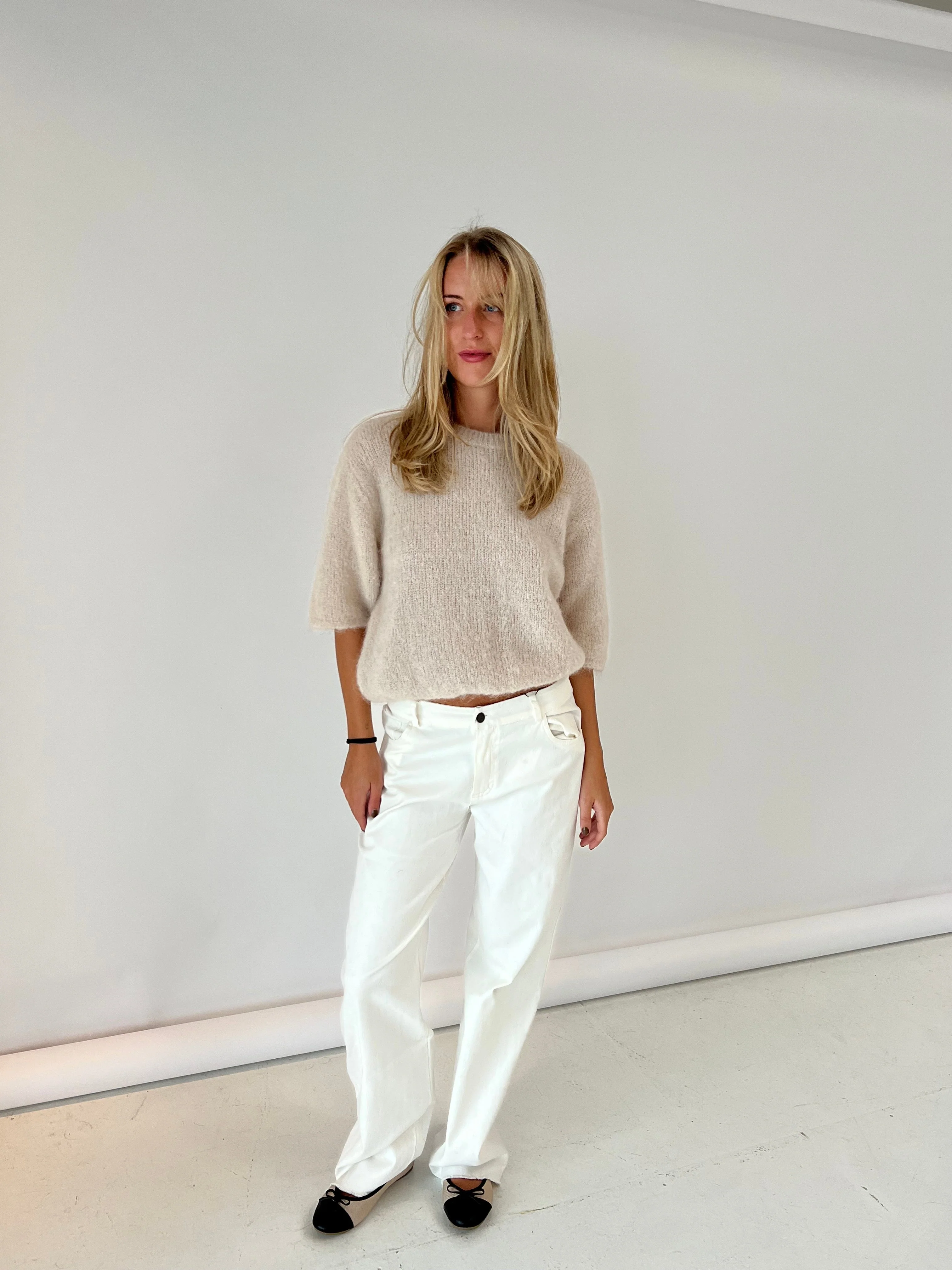Elise t-shirt knit - Beige 5 Elise t-shirt knit - Beige