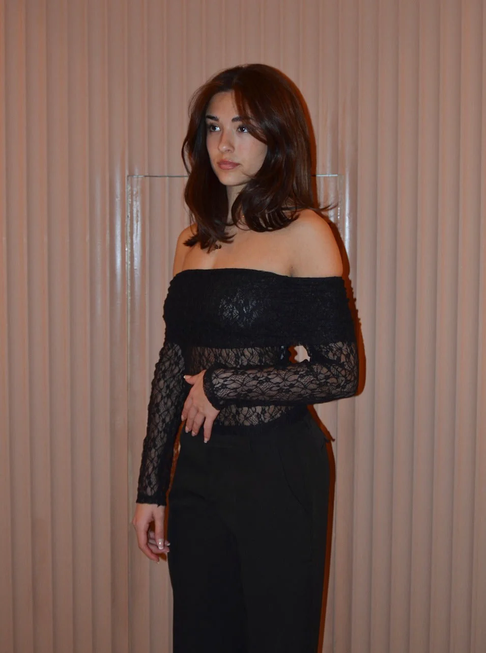 Jennie lace off shoulder blouse - Black 6 Jennie lace off shoulder blouse - Black