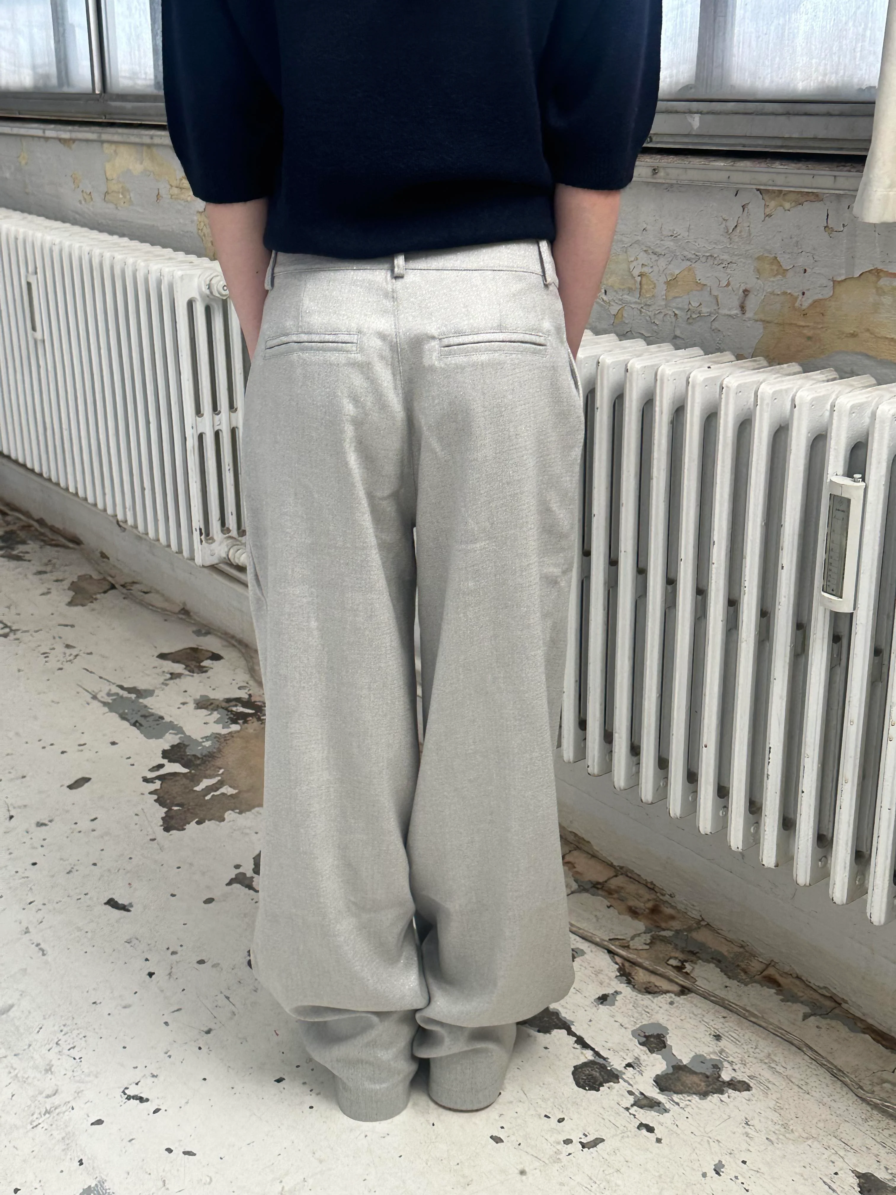 Donna oversized glitter pants - Light grey 11 Donna oversized glitter pants - Light grey